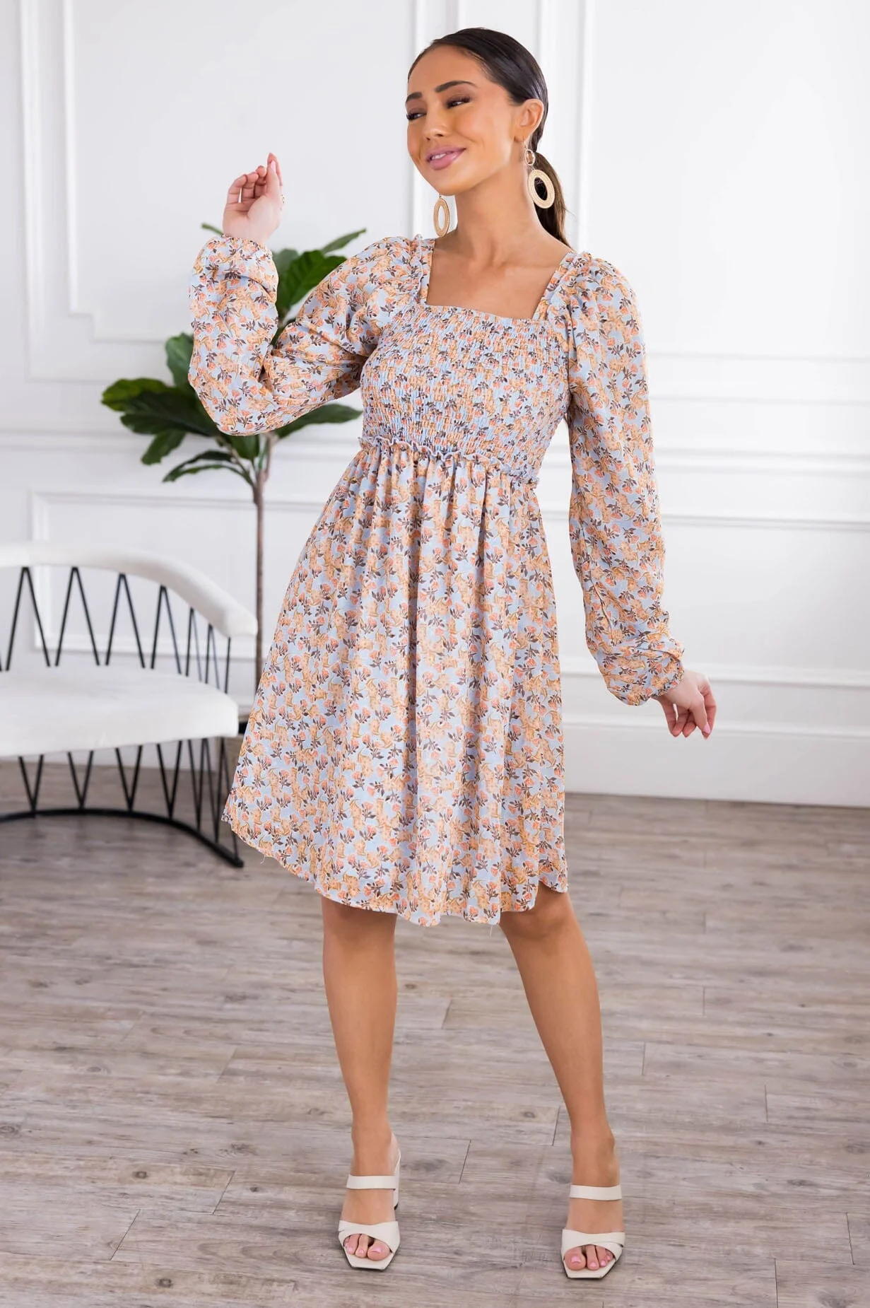 The Daphne Electric Blue Dresses - XNAUWBI