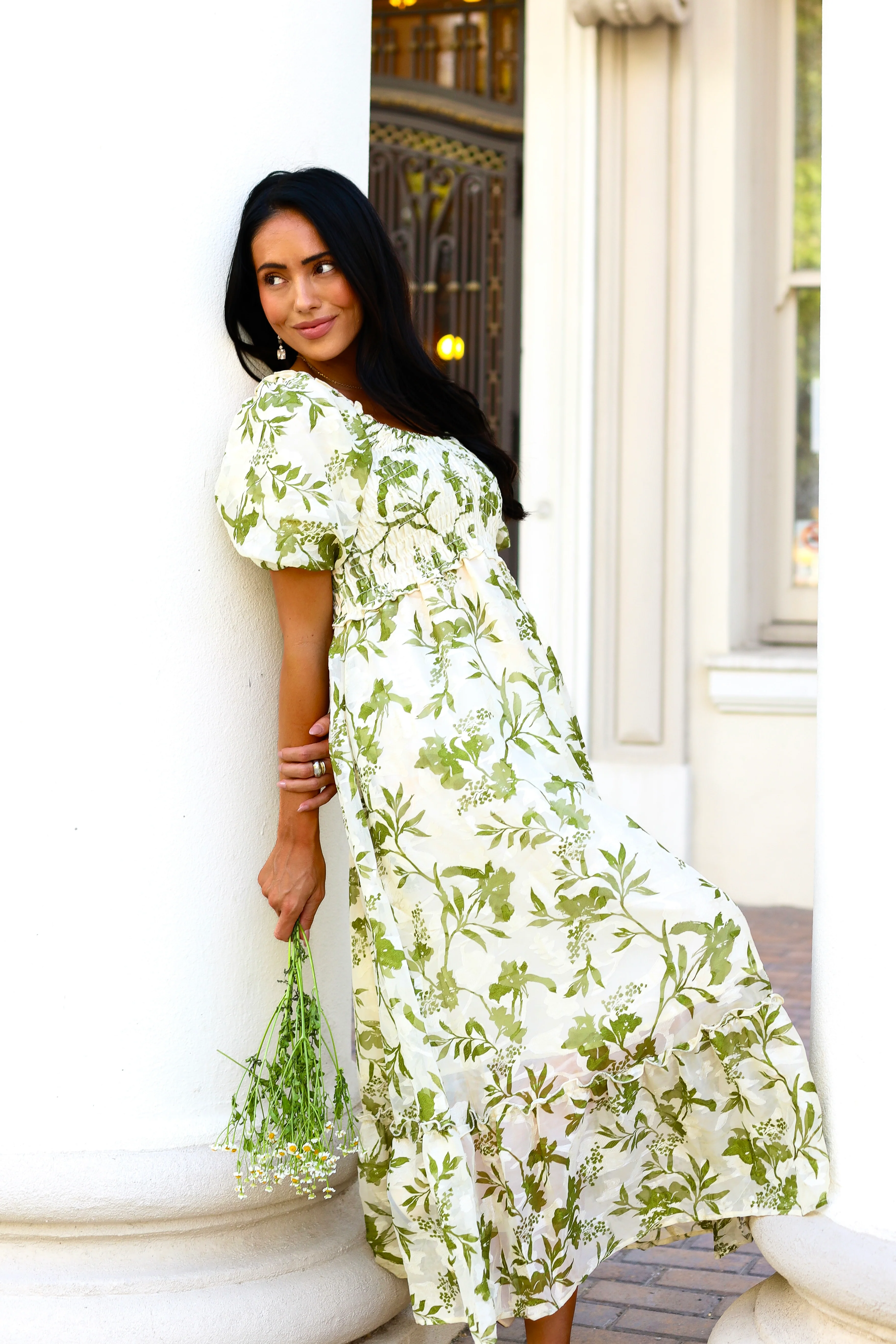 The Jensen Olivebrush Bloom Dresses - XNAUWBI