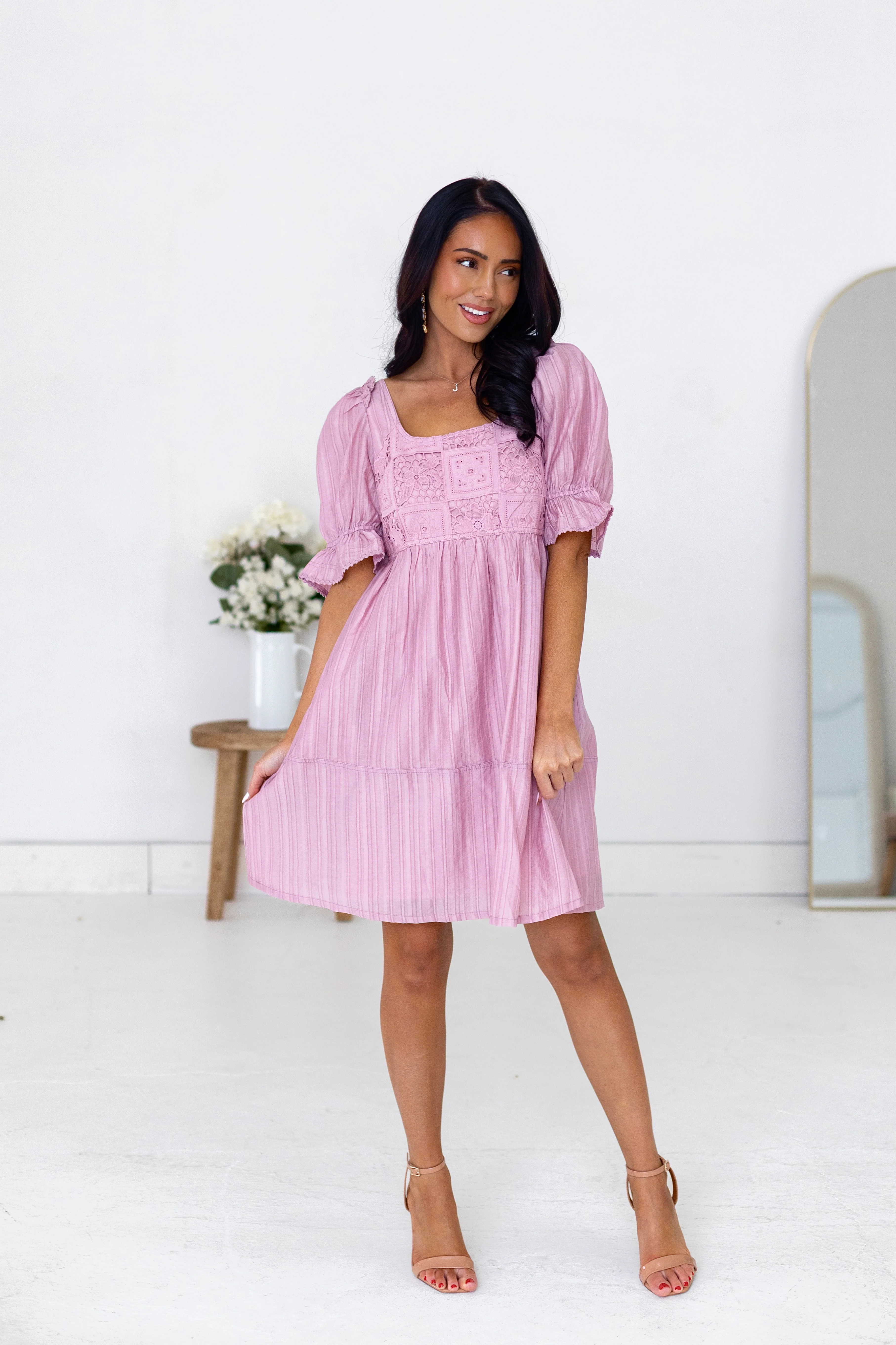 The Belsea Pink Dresses - XNAUWBI