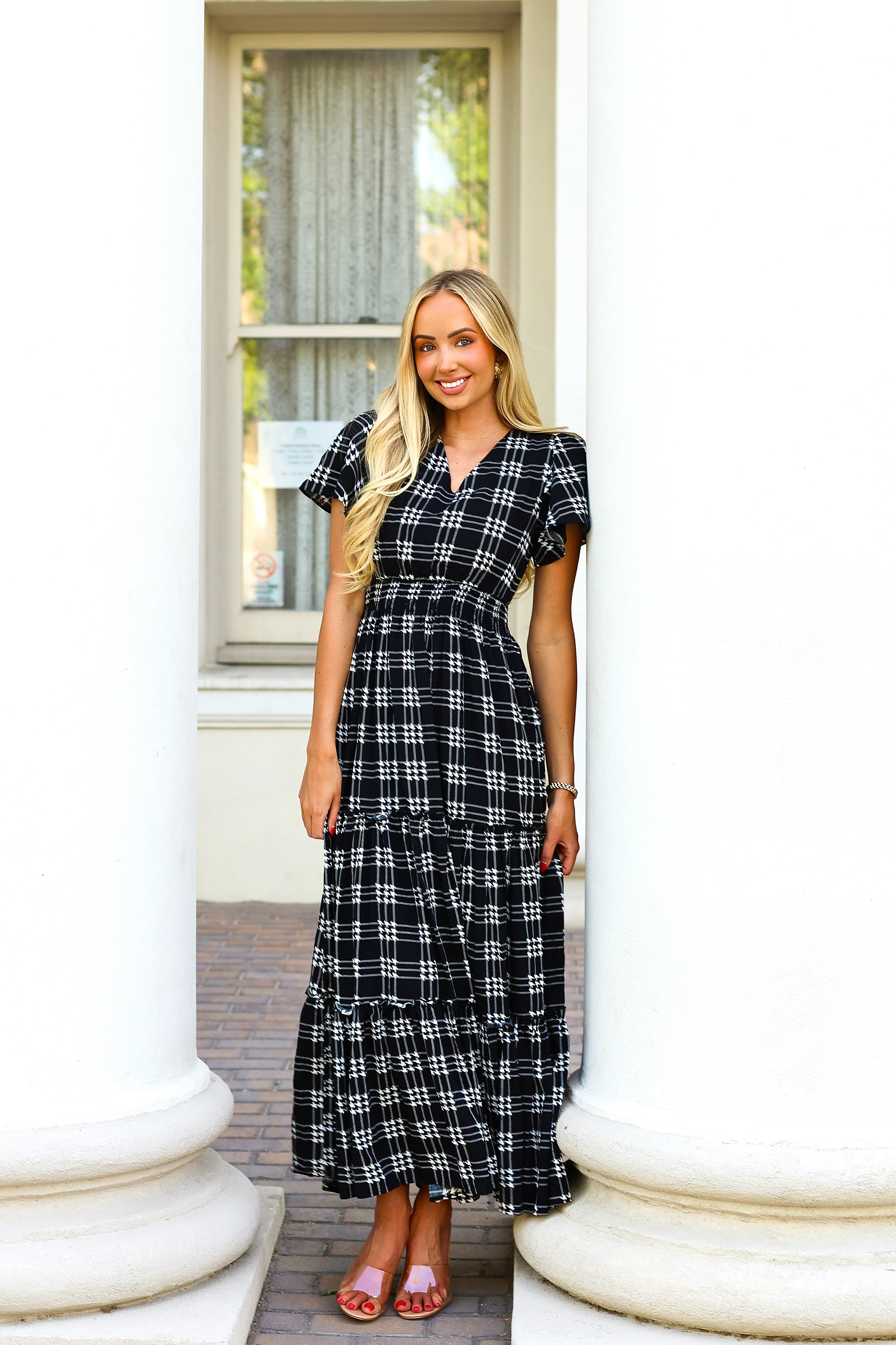 The Eden Shadow Plaid Dresses - XNAUWBI