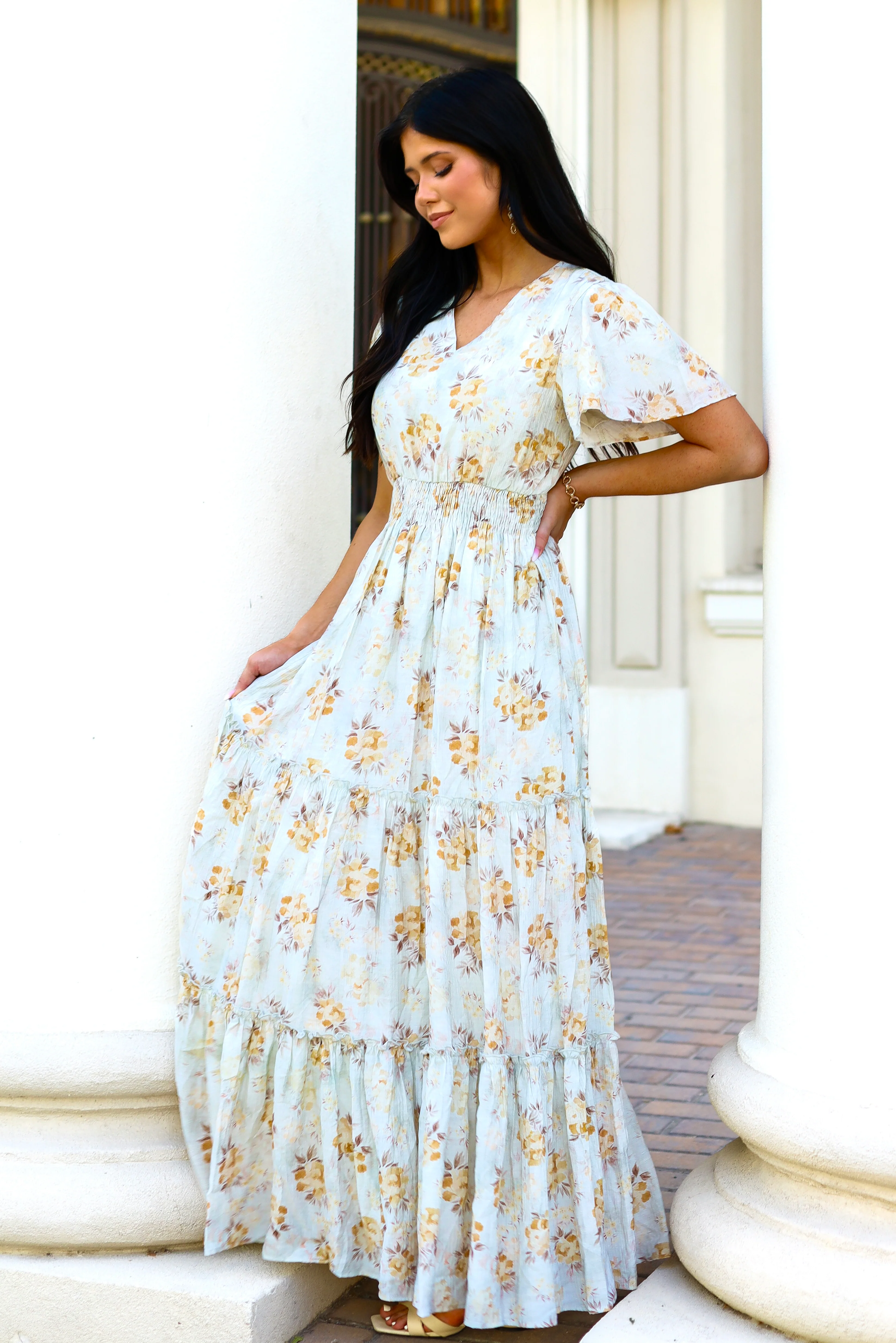 The Eden Amber Wreath Dresses - XNAUWBI