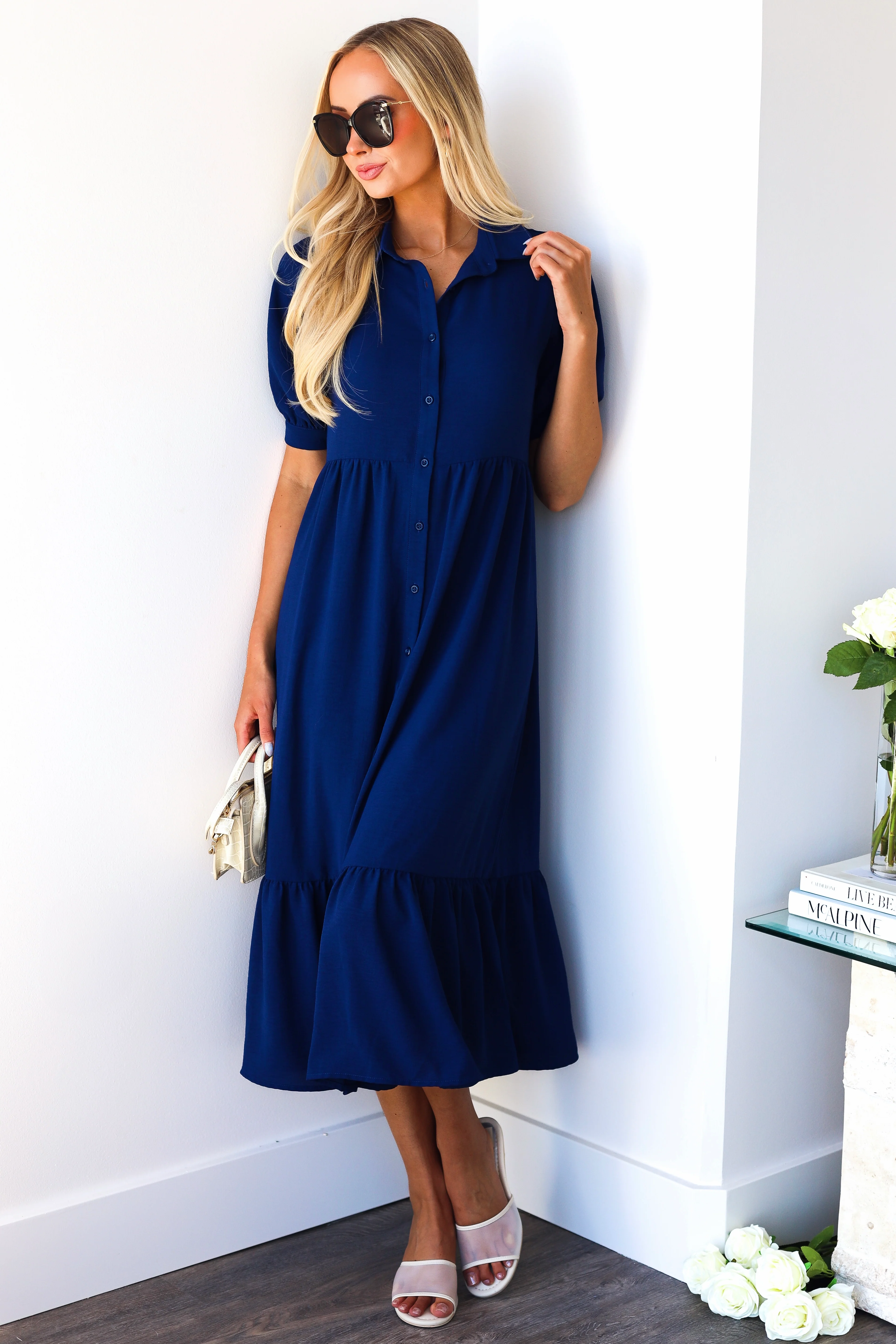 The Leo Newport Navy Dresses - XNAUWBI
