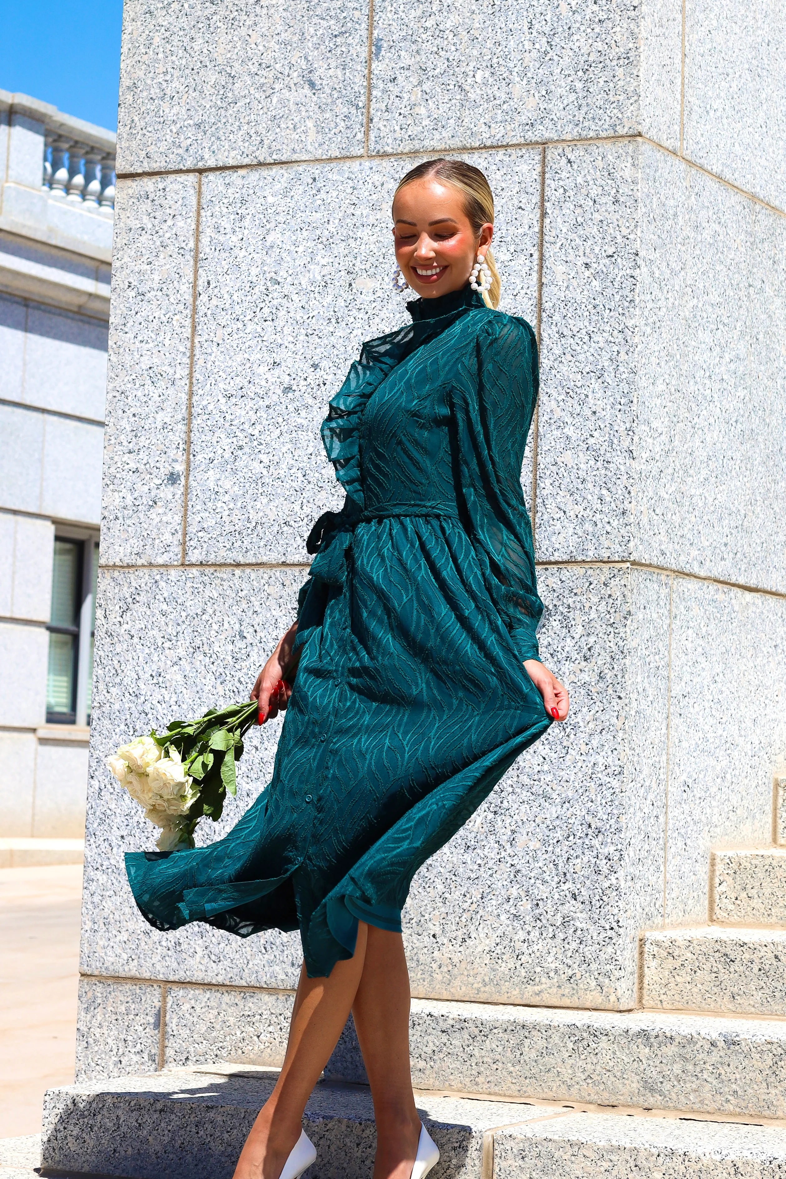 The Sandee Emerald Dresses - XNAUWBI