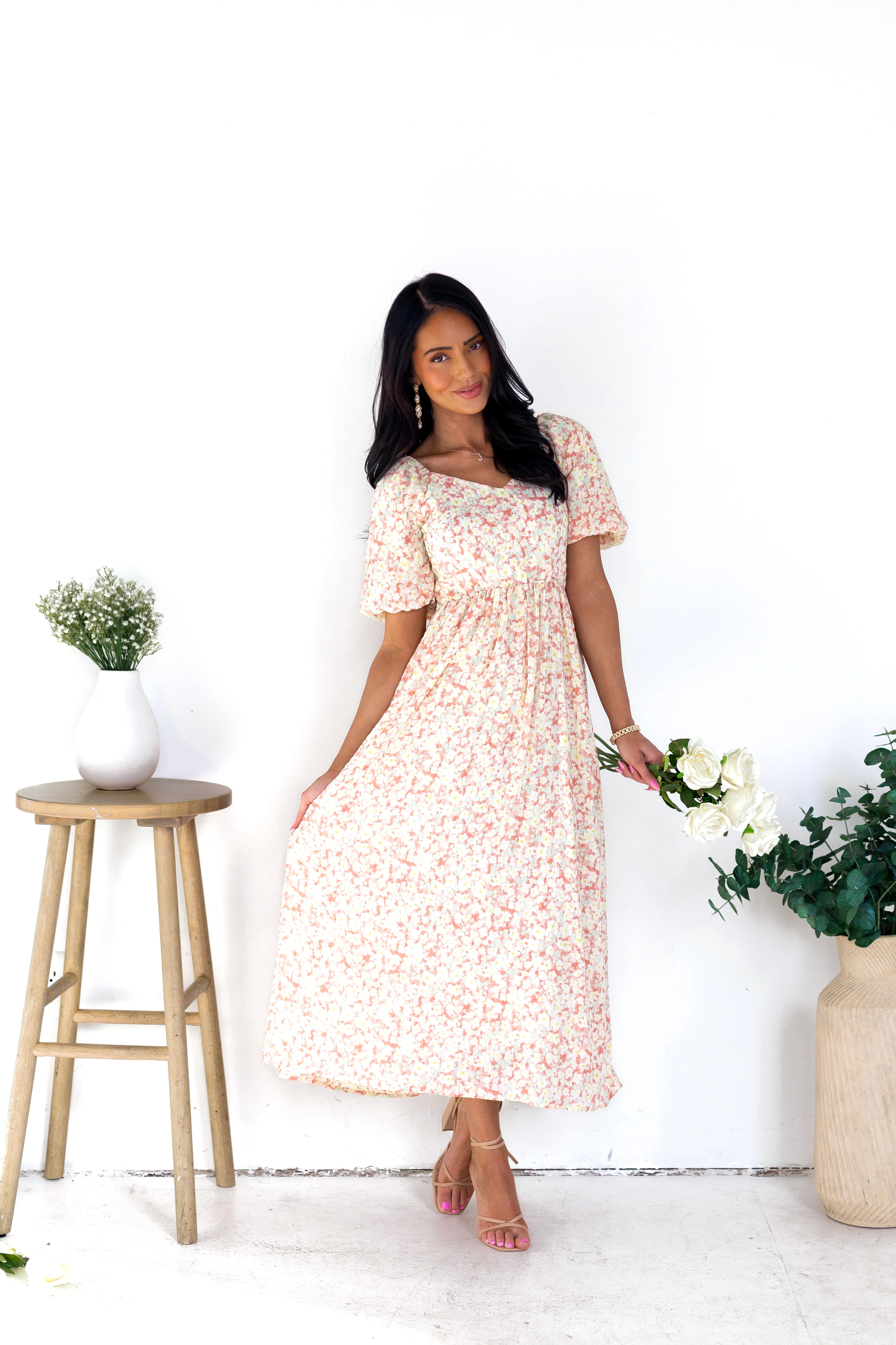 The Sunday Seashell Coral Dresses - XNAUWBI