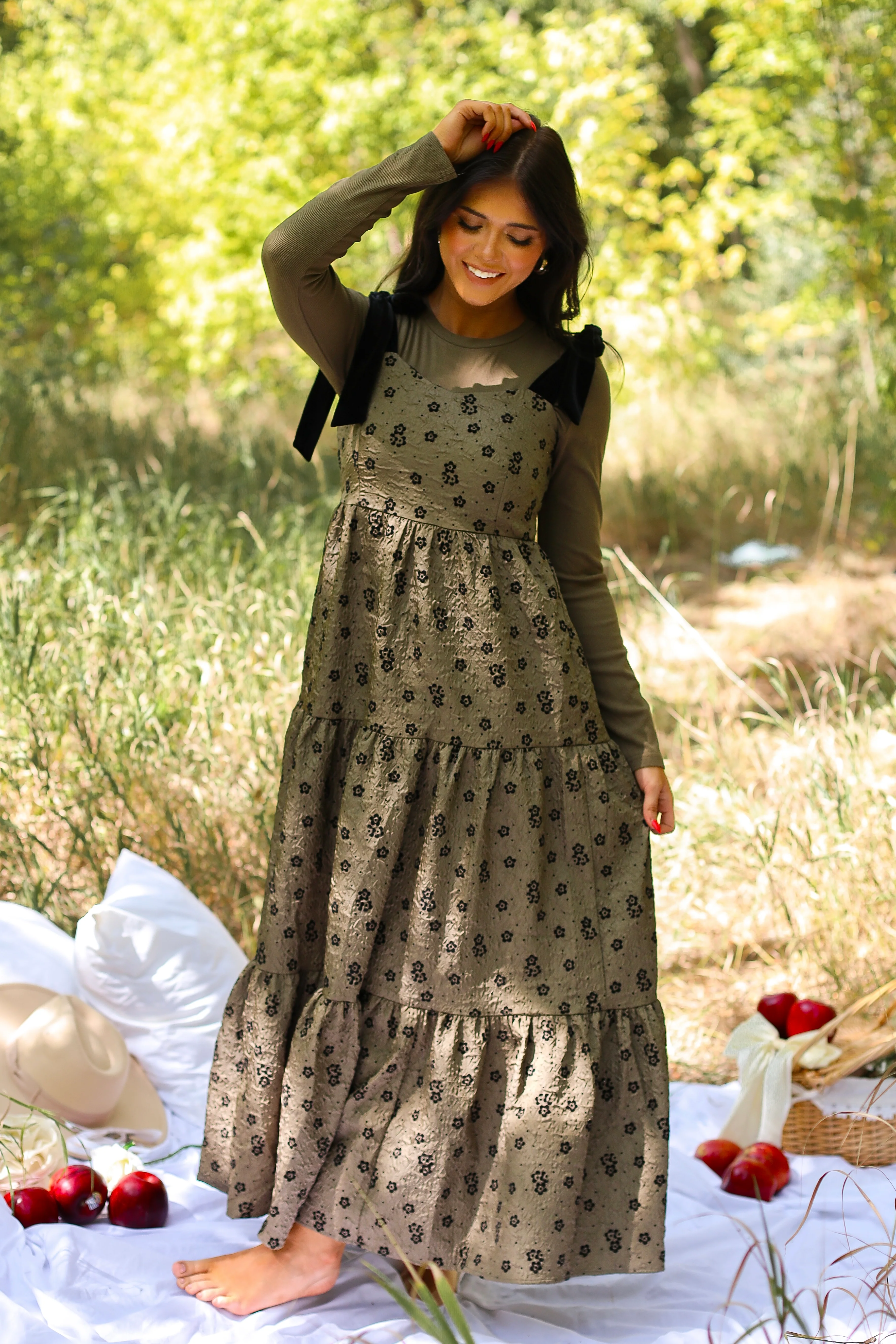 The Harriet Winter Moss Dresses - XNAUWBI