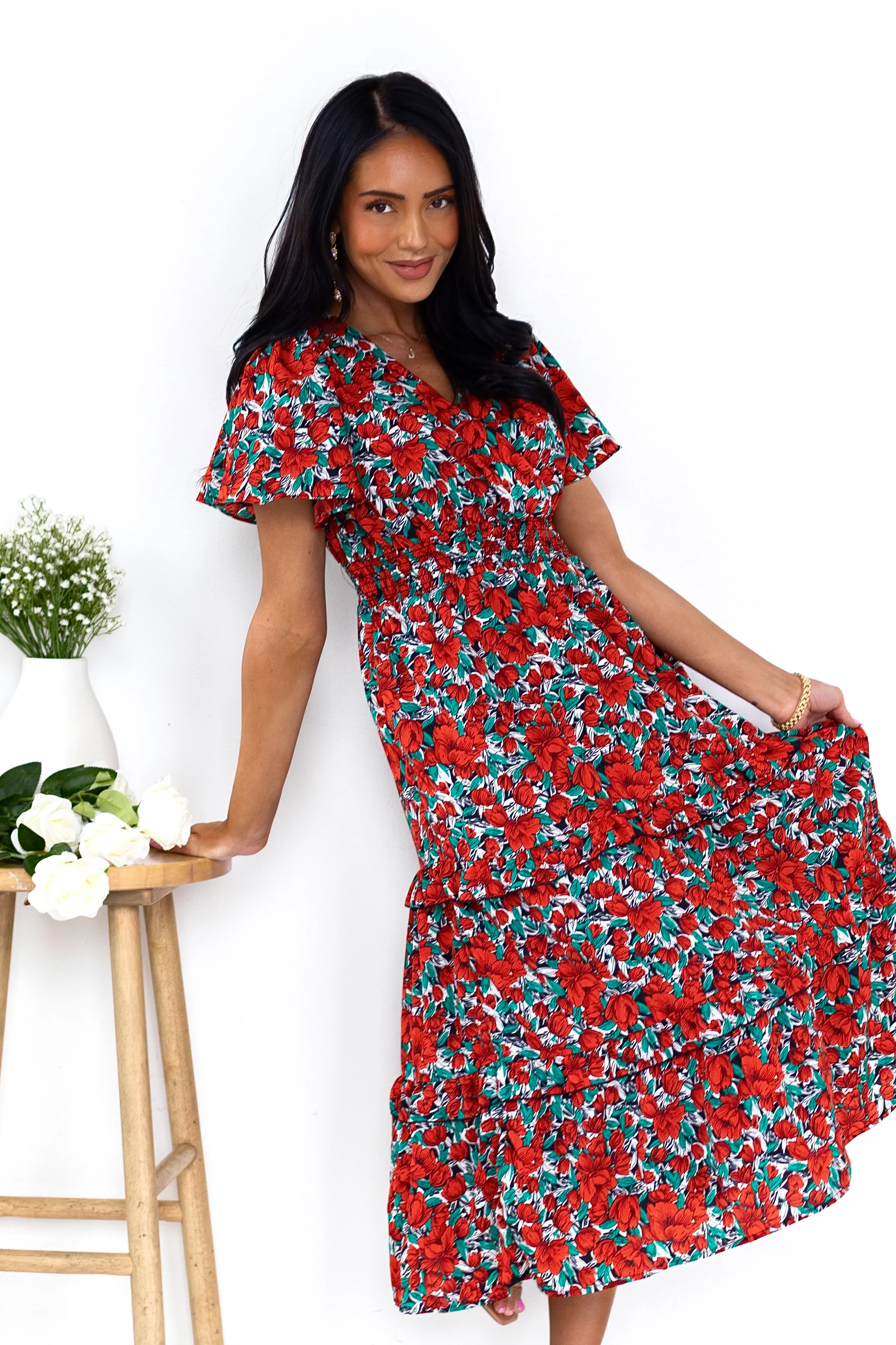 The Jessa Coral Reef Dresses - XNAUWBI