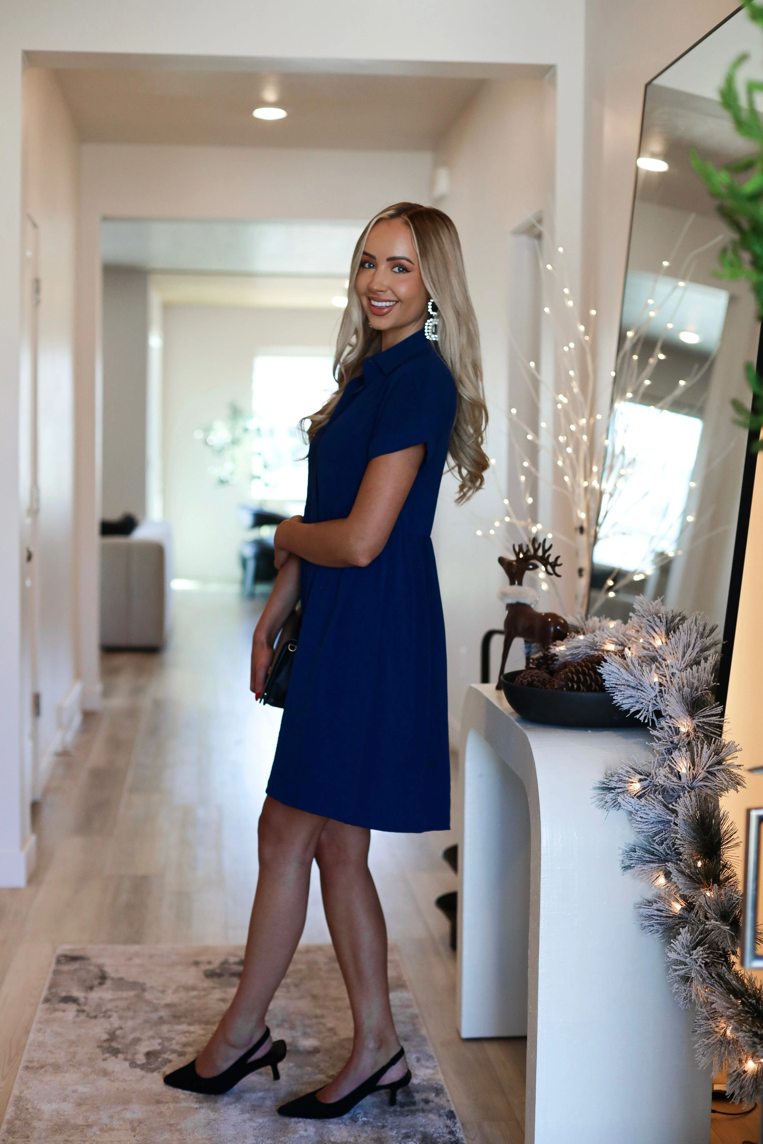 The Heidi Ink Blue Dresses - XNAUWBI