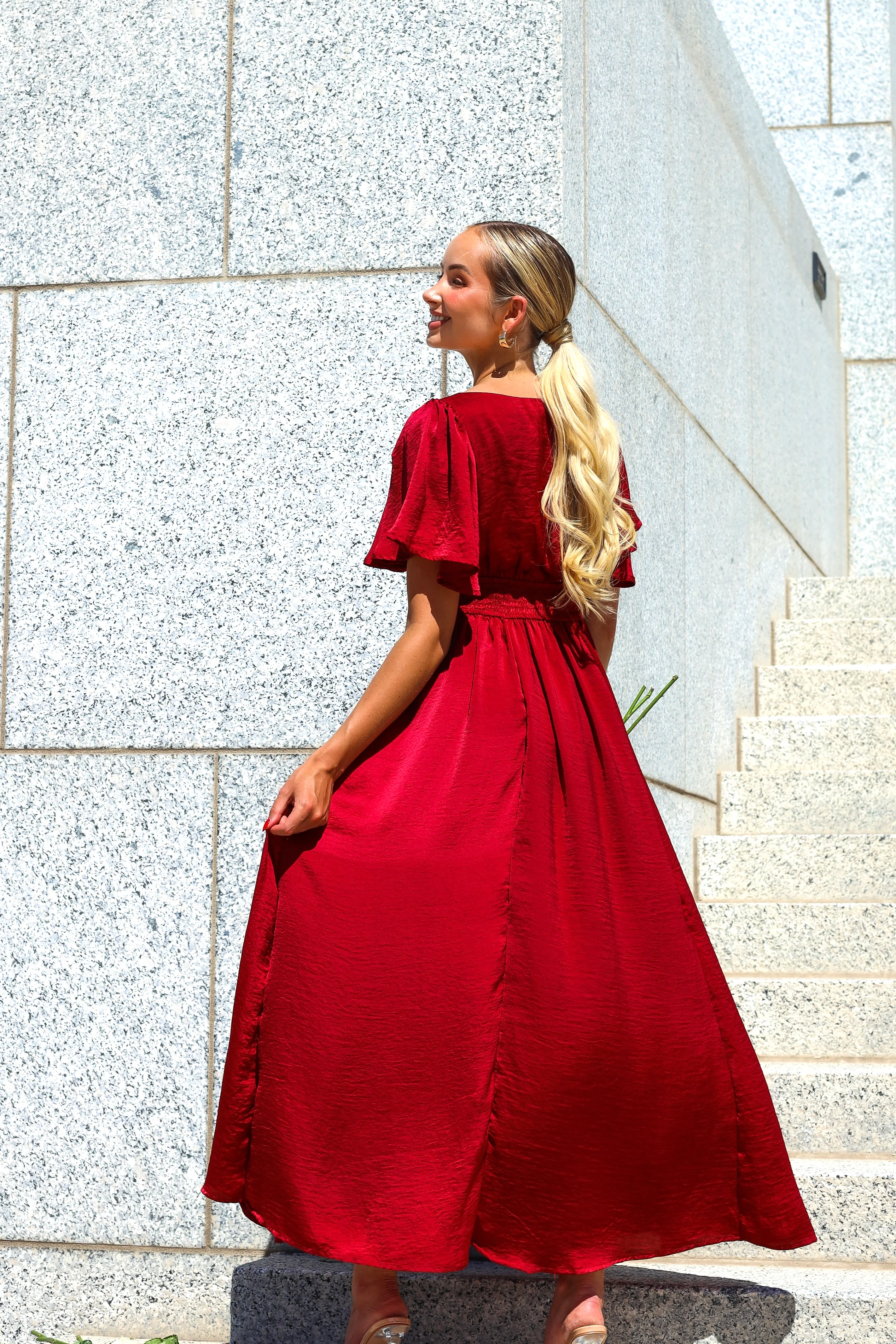 The Kendria Cranberry Dresses - XNAUWBI