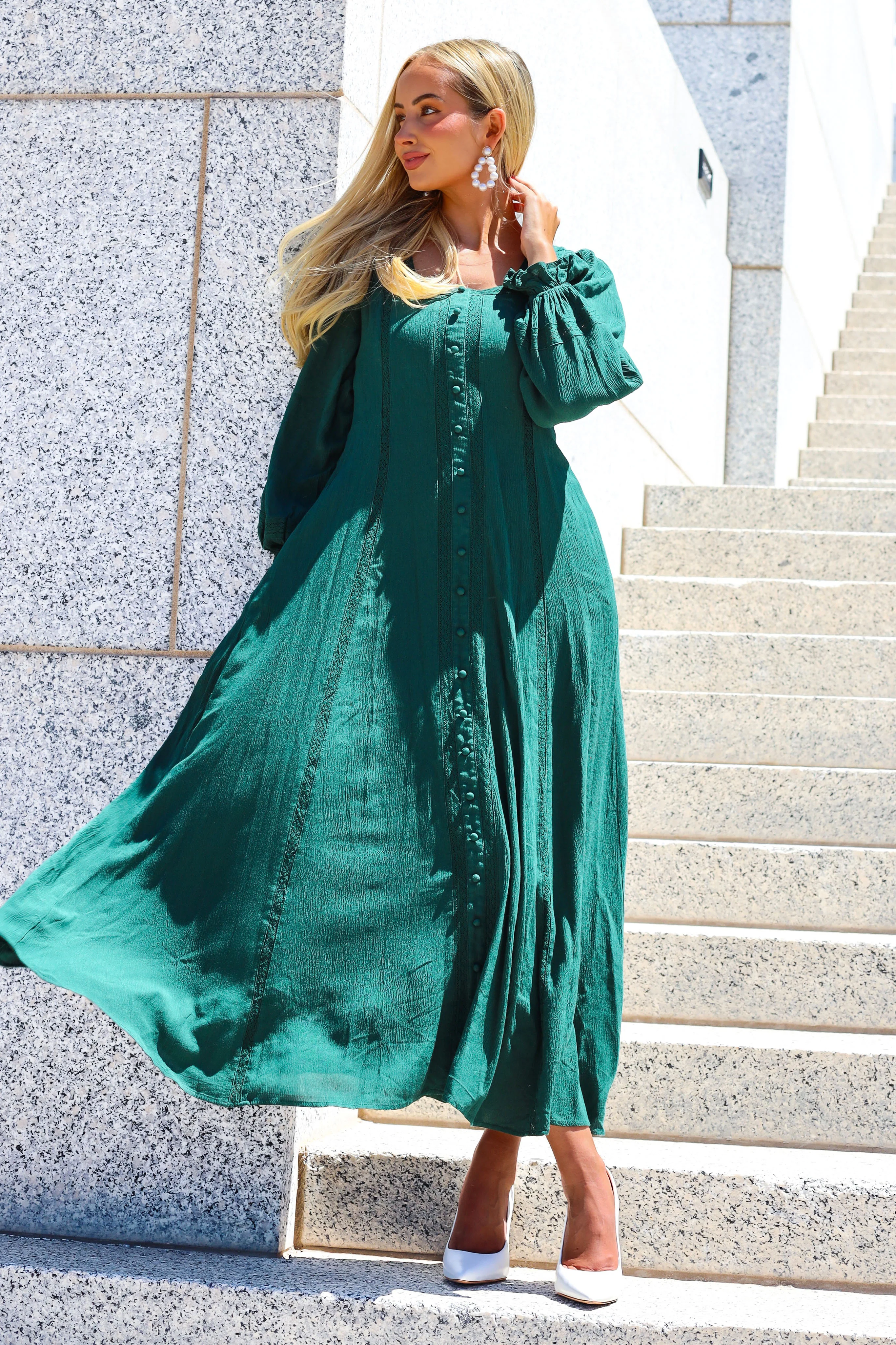 The Brett Emerald Dresses - XNAUWBI