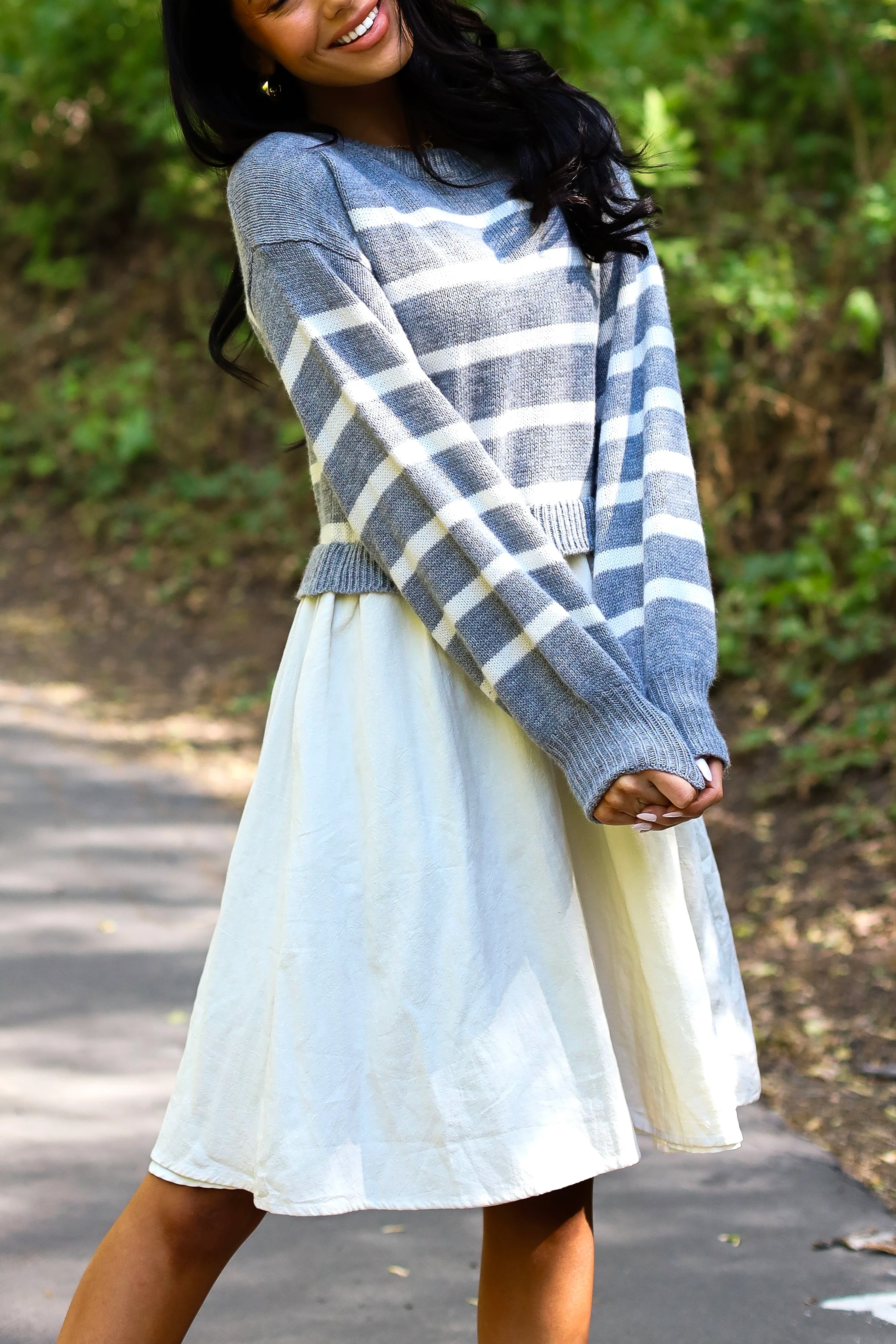 The Cameron Light Grey Dresses - XNAUWBI