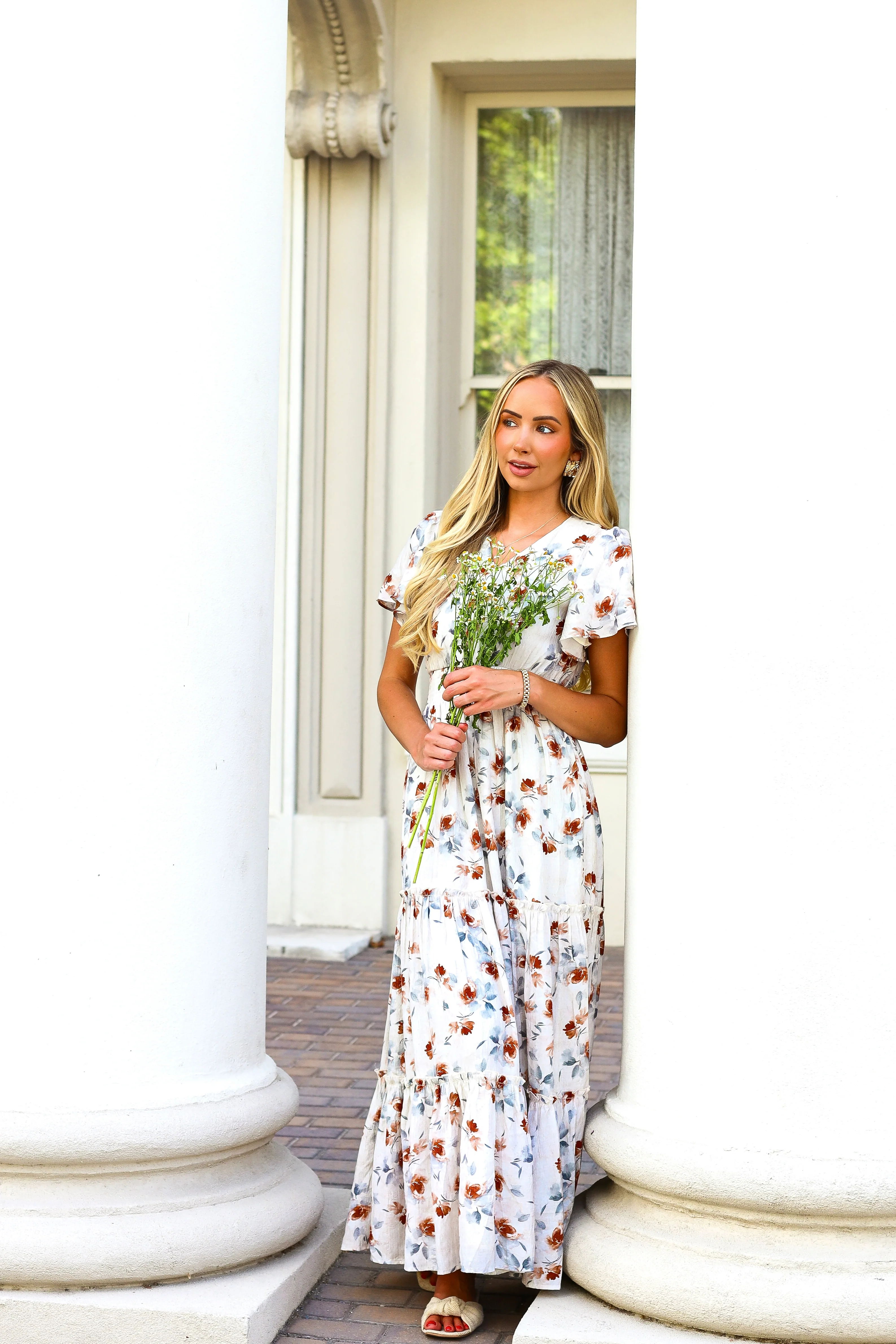 The Eden Copper Blossom Dresses - XNAUWBI