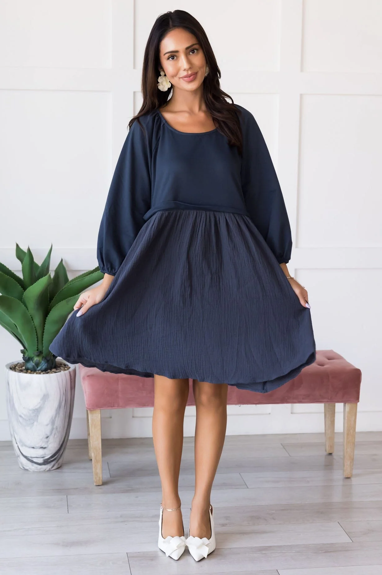 The Dawn Patriot Blue Dresses - XNAUWBI