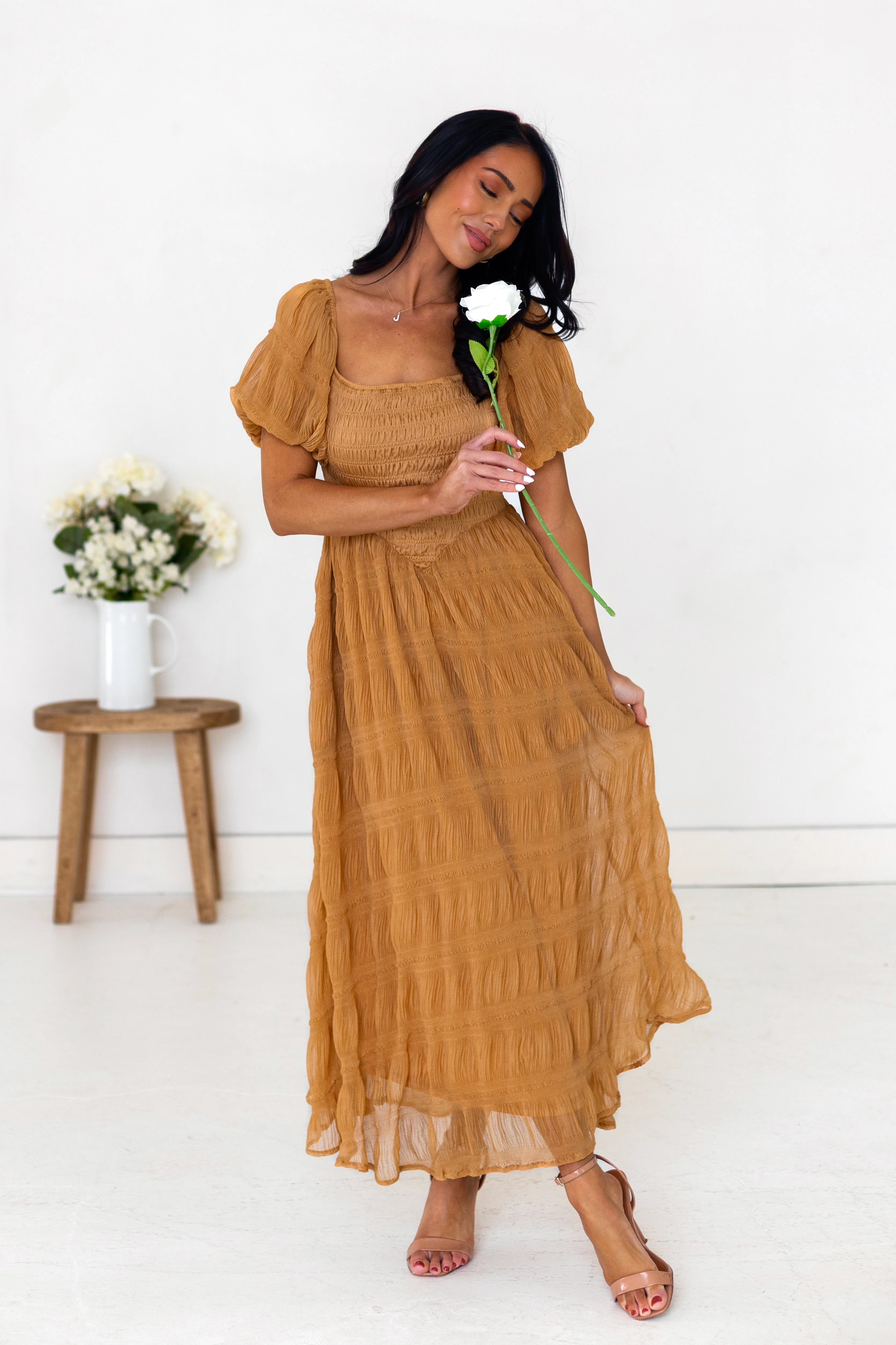 The Baylen Ginger Dresses - XNAUWBI