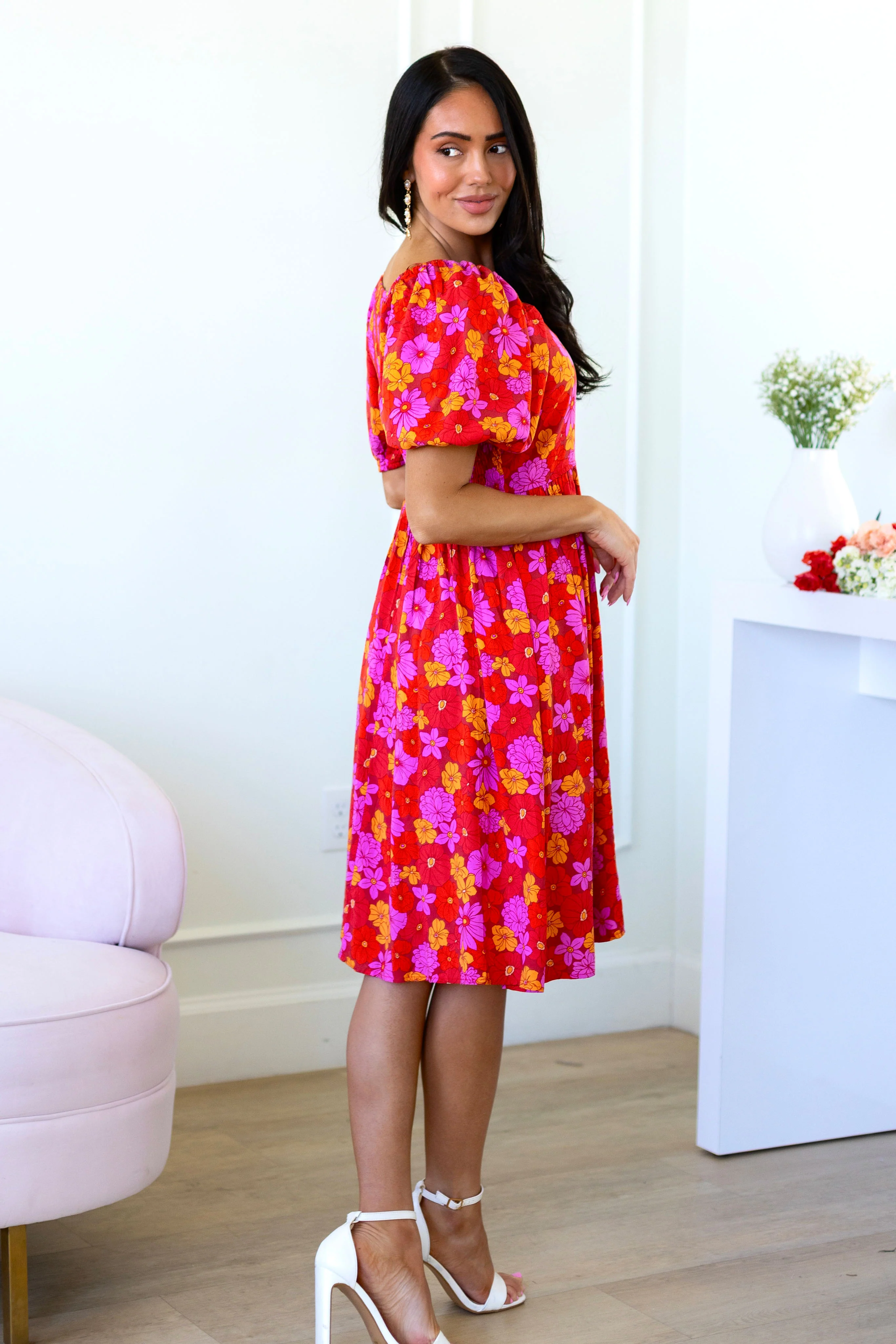 The Jaceline Dusty Red/Lavender/Peach Dresses - XNAUWBI