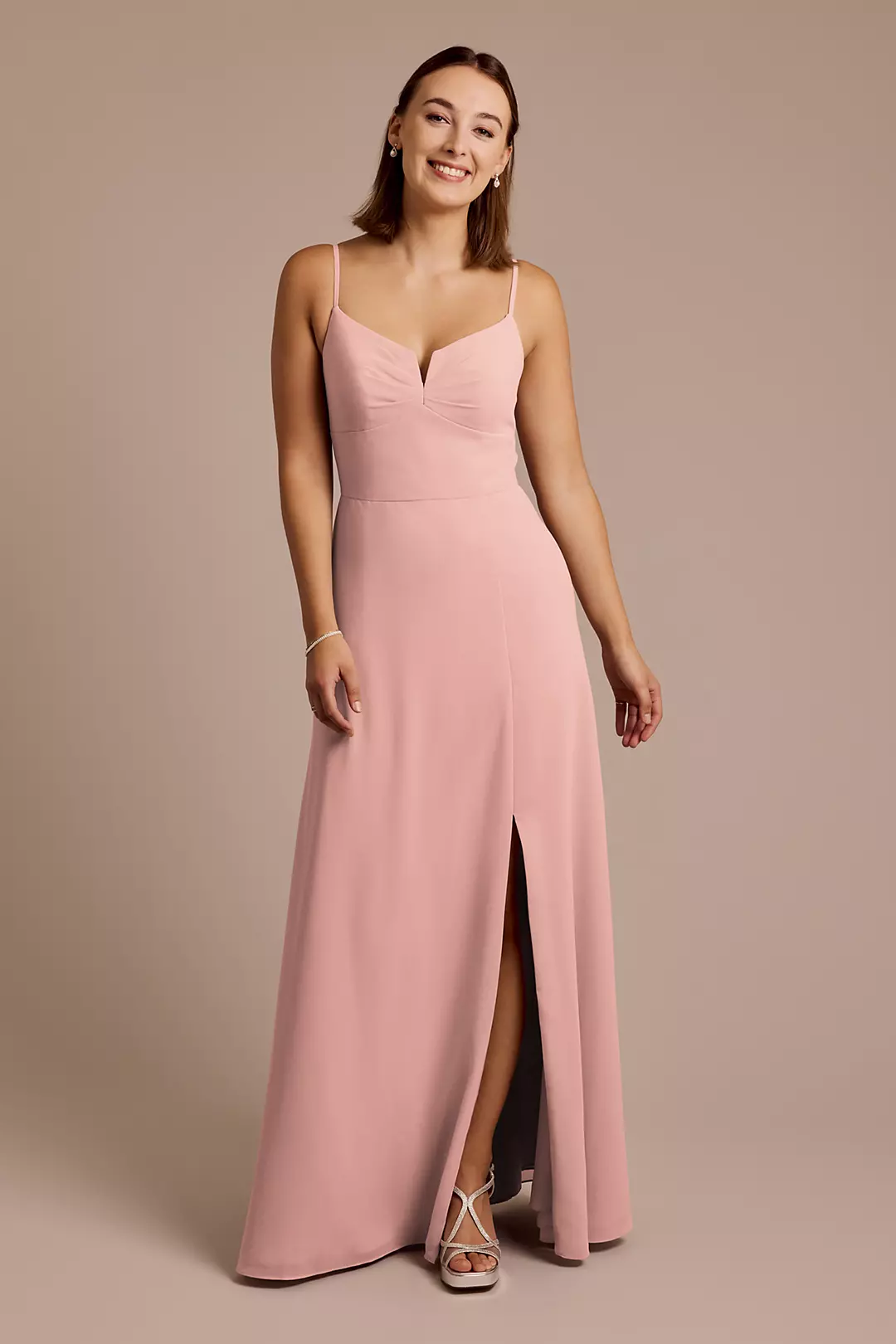 Chiffon Spaghetti Strap Sheath Dresses - XNAUWBI