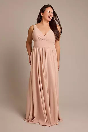 Chiffon Tank A-Line Dresses - XNAUWBI