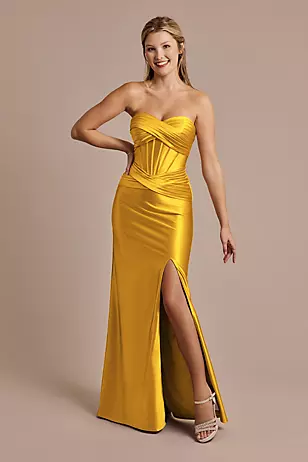 Sculpting Satin Sweetheart Mermaid Dresses - XNAUWBI