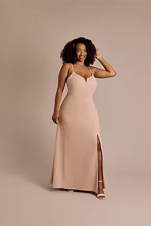 Chiffon Spaghetti Strap Sheath Dresses - XNAUWBI