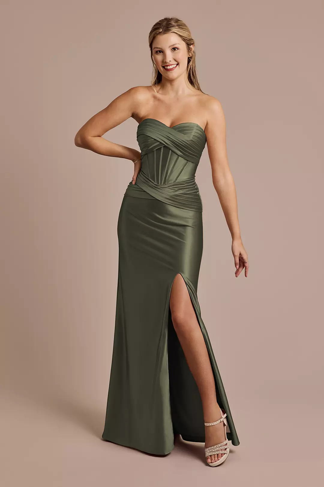 Sculpting Satin Sweetheart Mermaid Dresses - XNAUWBI