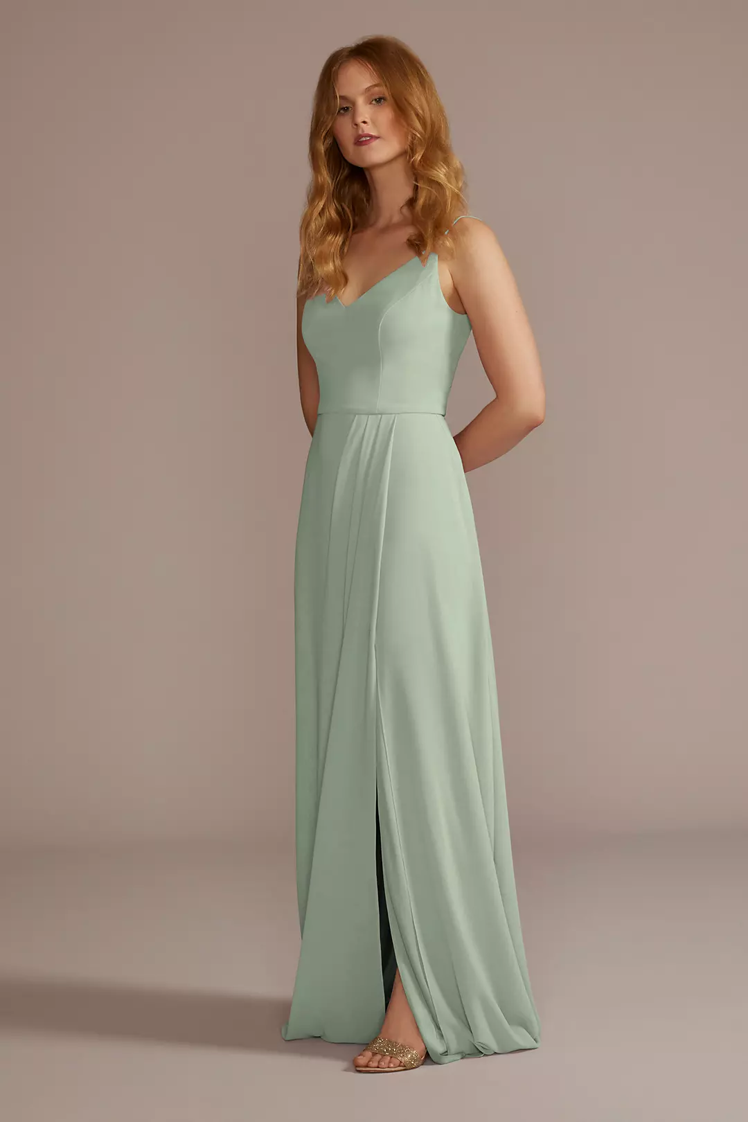 Chiffon Spaghetti Strap Dresses - XNAUWBI