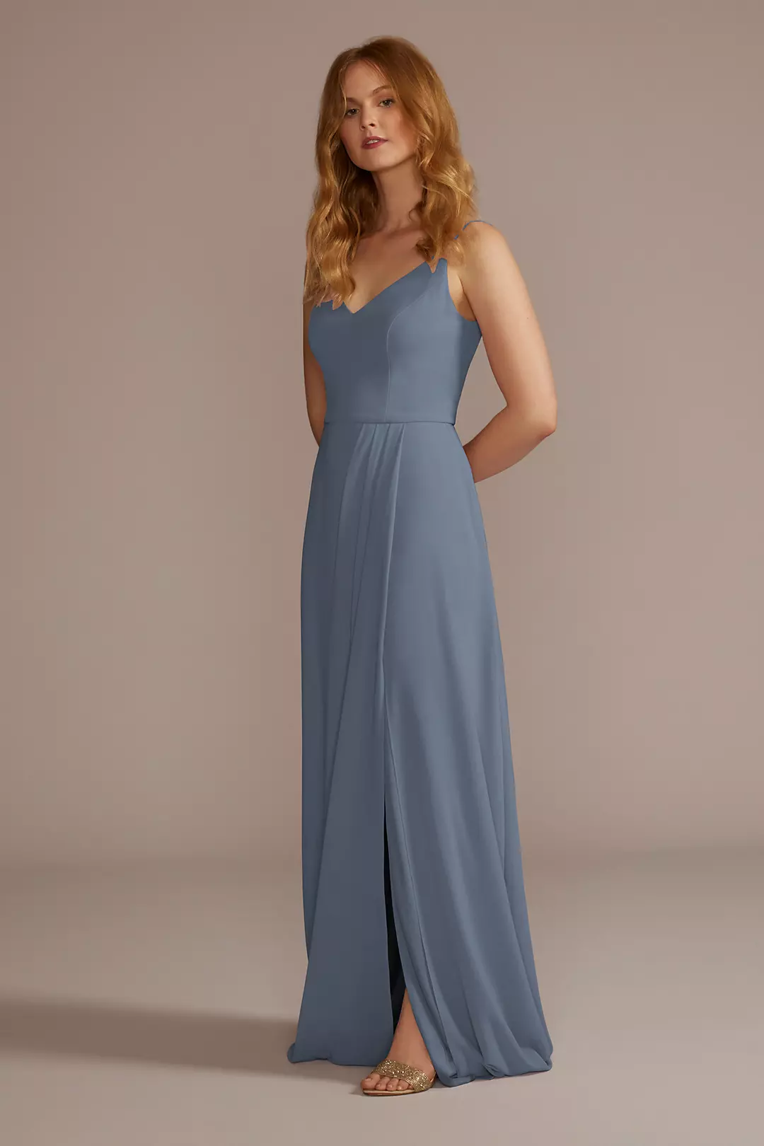 Chiffon Spaghetti Strap Dresses - XNAUWBI