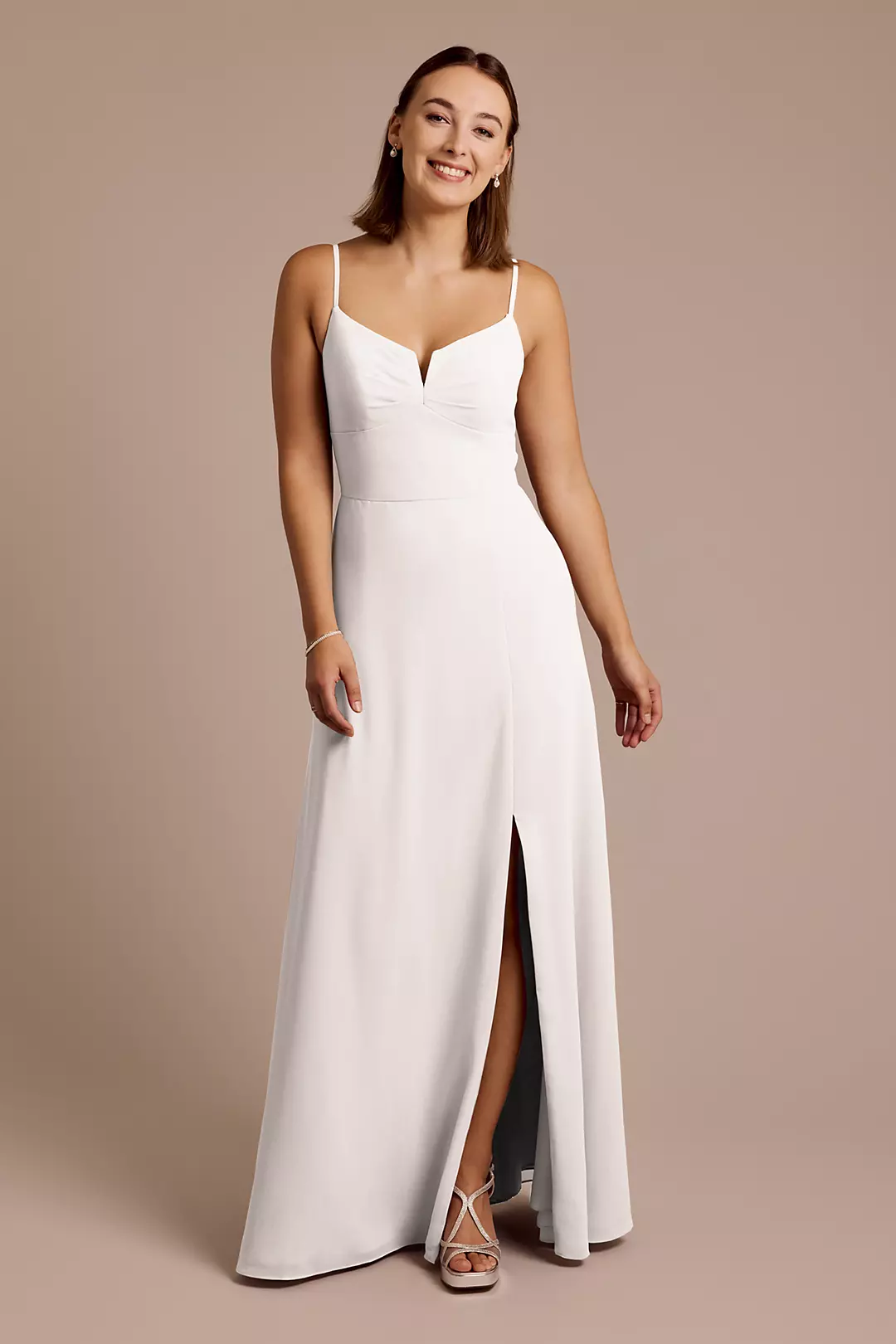 Chiffon Spaghetti Strap Sheath Dresses - XNAUWBI