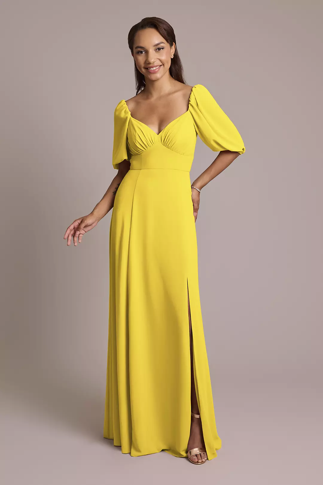 Chiffon Short Sleeve A-Line Dresses - XNAUWBI