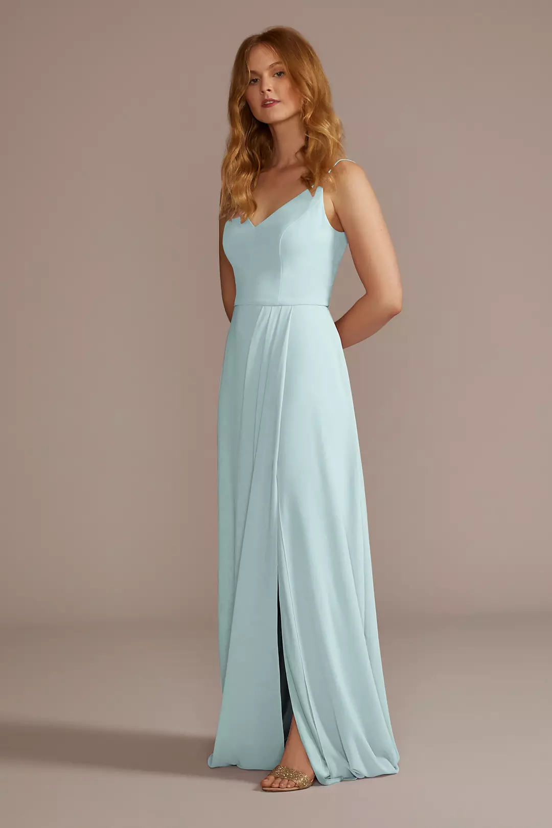 Chiffon Spaghetti Strap Dresses - XNAUWBI