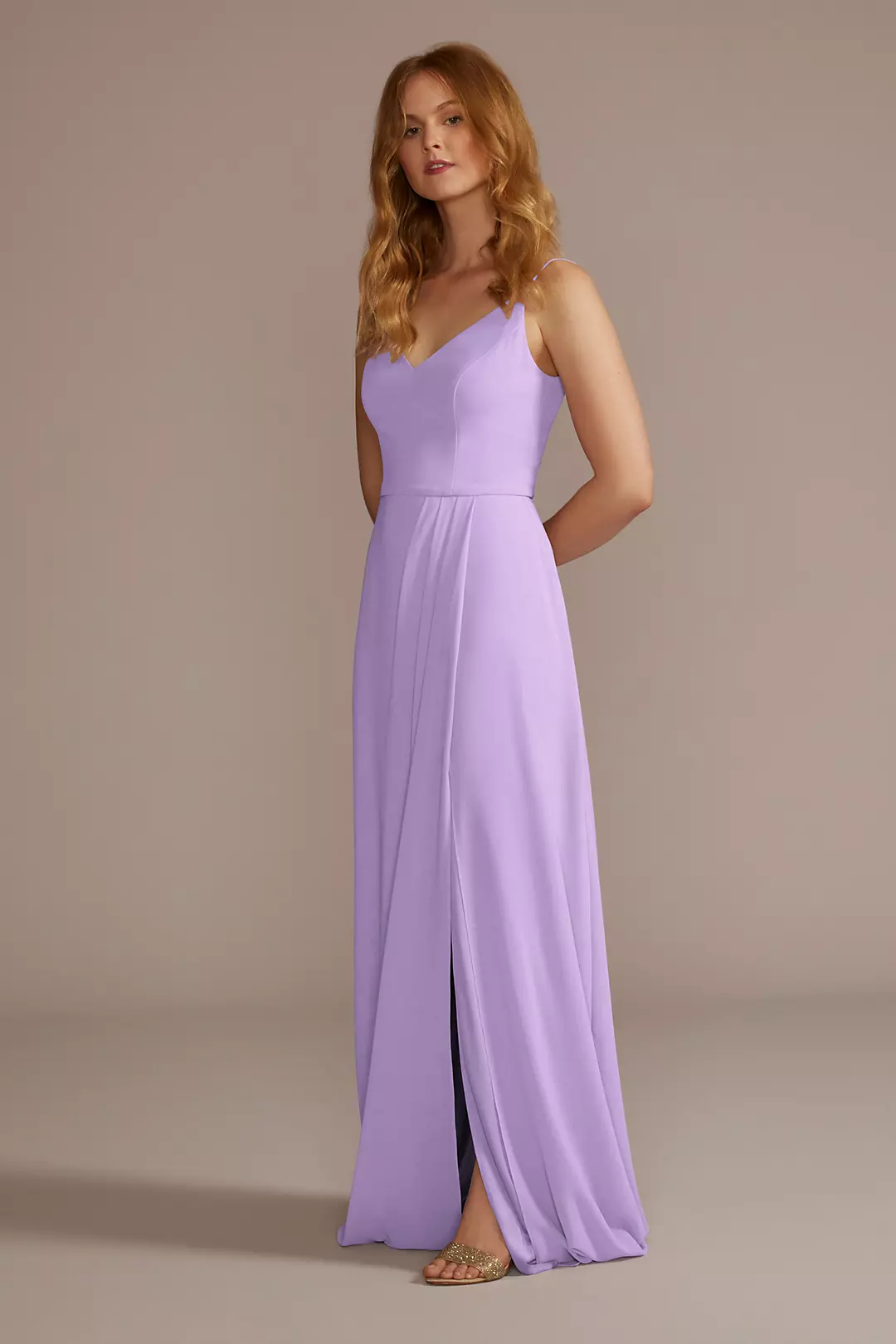 Chiffon Spaghetti Strap Dresses - XNAUWBI