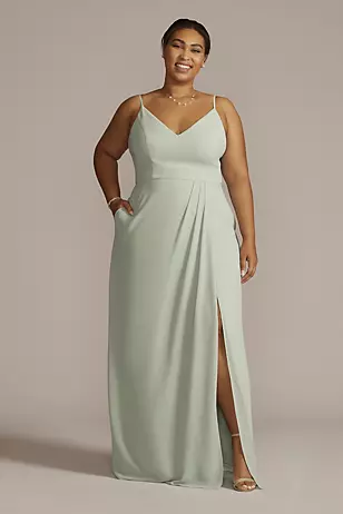 Chiffon Spaghetti Strap Dresses - XNAUWBI