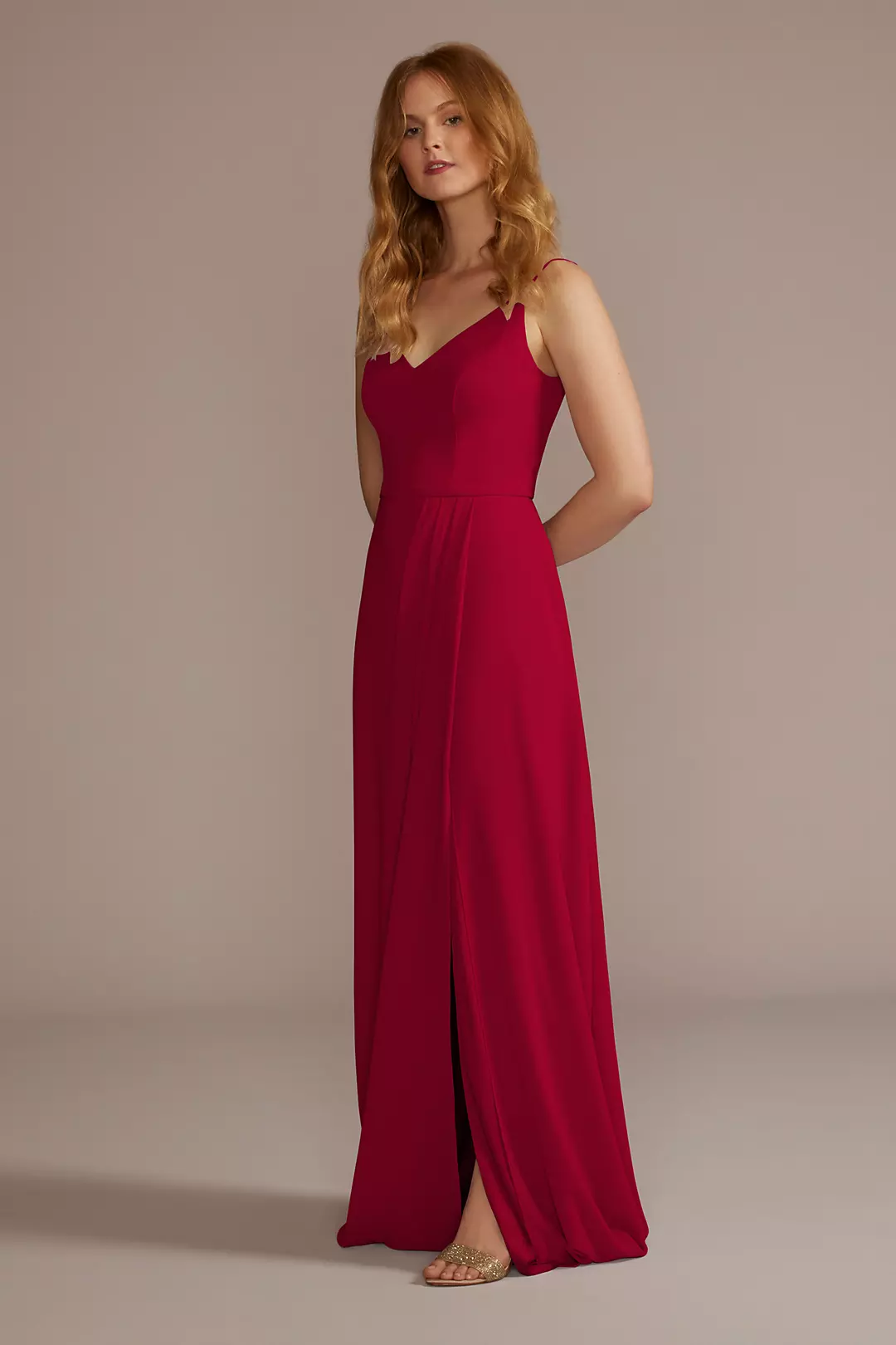Chiffon Spaghetti Strap Dresses - XNAUWBI
