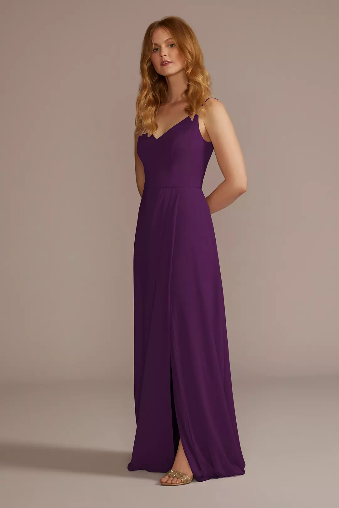Chiffon Spaghetti Strap Dresses - XNAUWBI