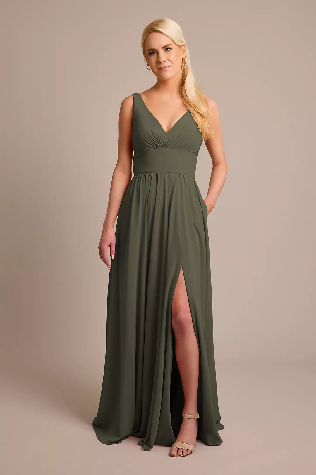 Chiffon Tank A-Line Dresses - XNAUWBI