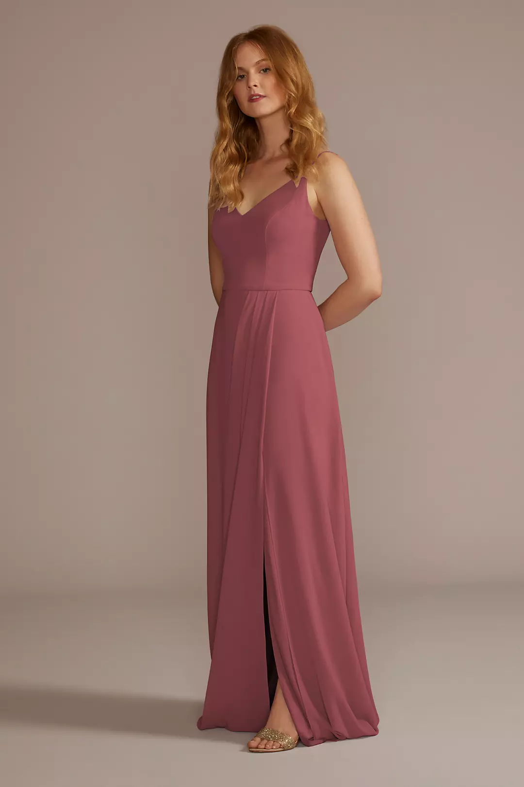 Chiffon Spaghetti Strap Dresses - XNAUWBI