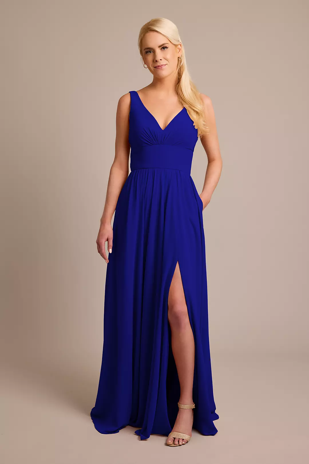 Chiffon Tank A-Line Dresses - XNAUWBI