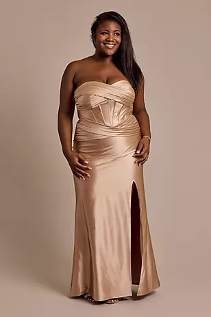 Sculpting Satin Sweetheart Mermaid Dresses - XNAUWBI