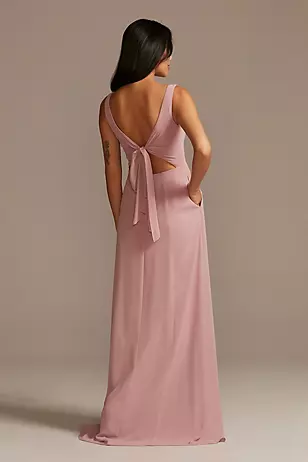 Chiffon Tank Scoop Neck Dresses - XNAUWBI