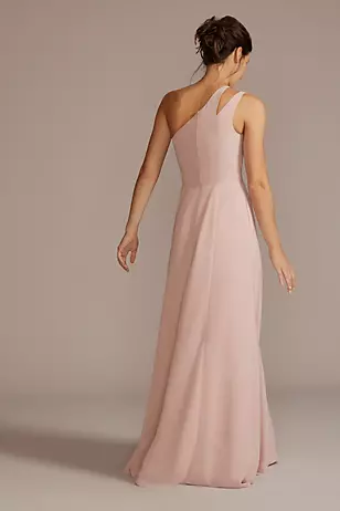 Chiffon One-Shoulder Cutout Dresses - XNAUWBI