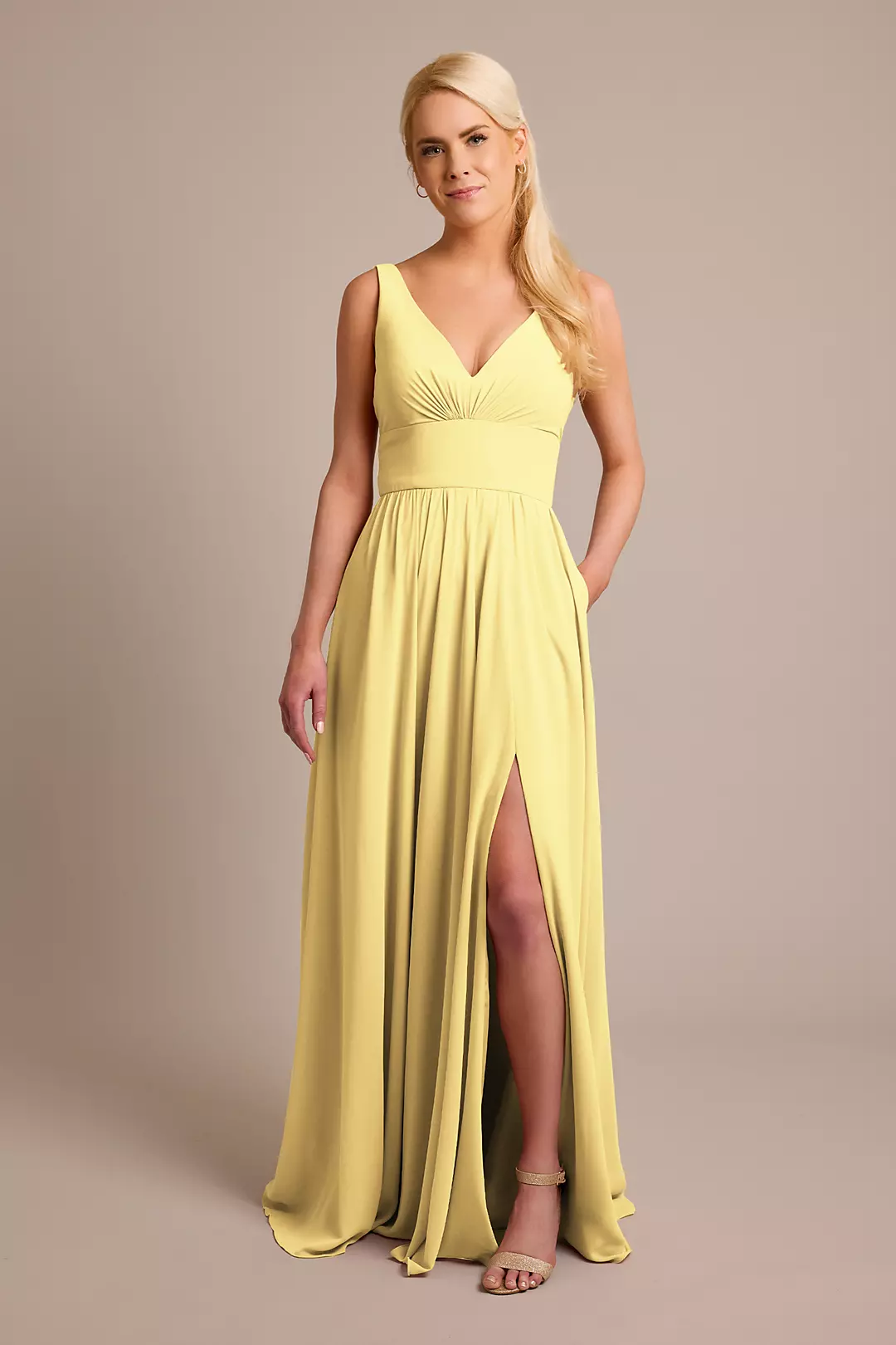 Chiffon Tank A-Line Dresses - XNAUWBI