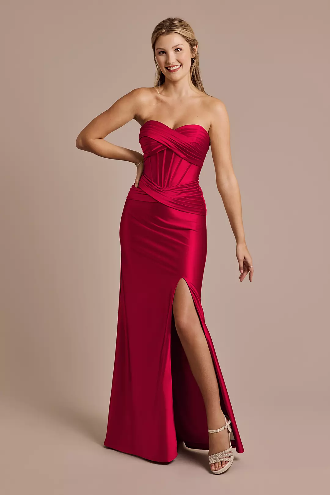Sculpting Satin Sweetheart Mermaid Dresses - XNAUWBI