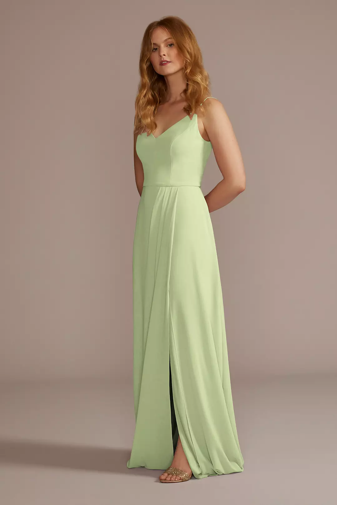 Chiffon Spaghetti Strap Dresses - XNAUWBI