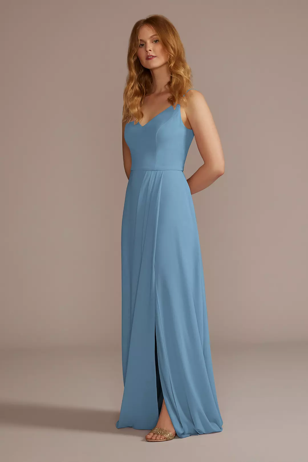Chiffon Spaghetti Strap Dresses - XNAUWBI
