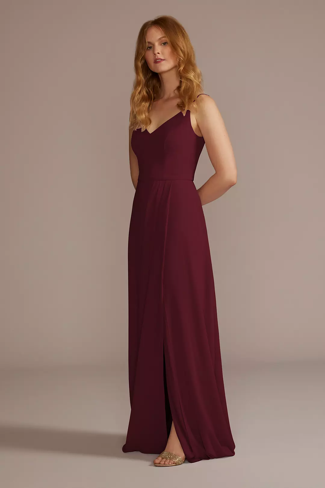 Chiffon Spaghetti Strap Dresses - XNAUWBI