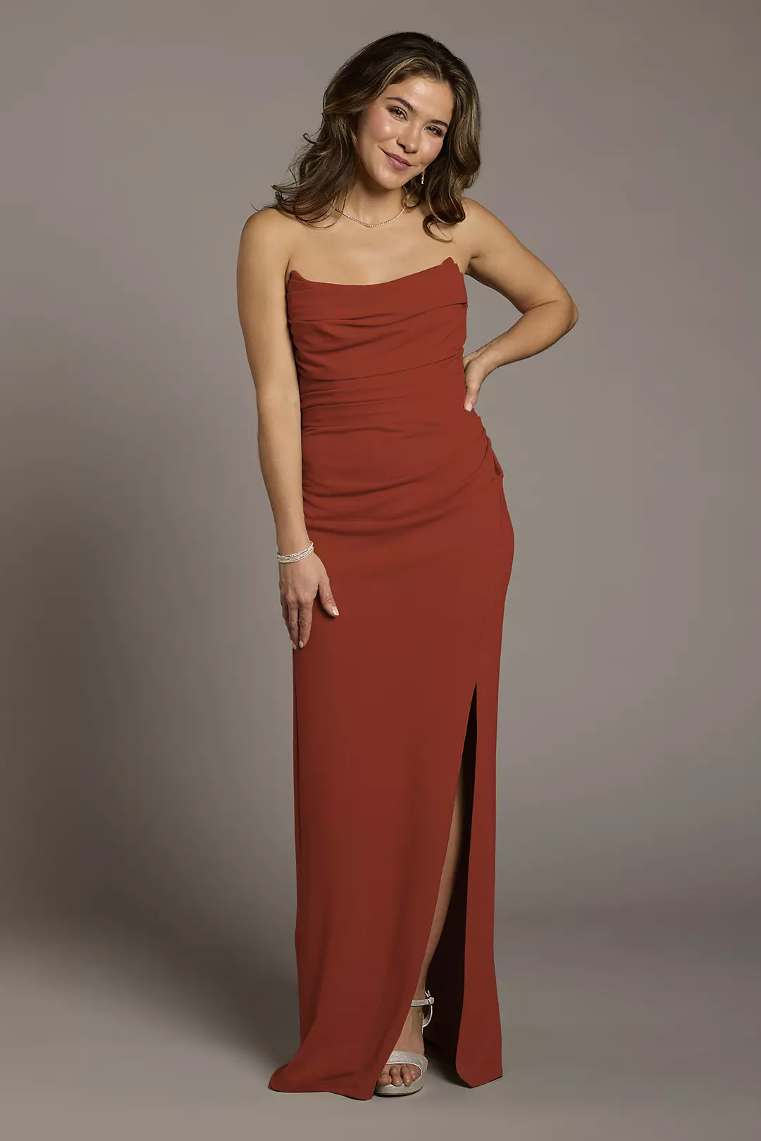 Crepe Sculpted Neckline Sheath Dresses - XNAUWBI