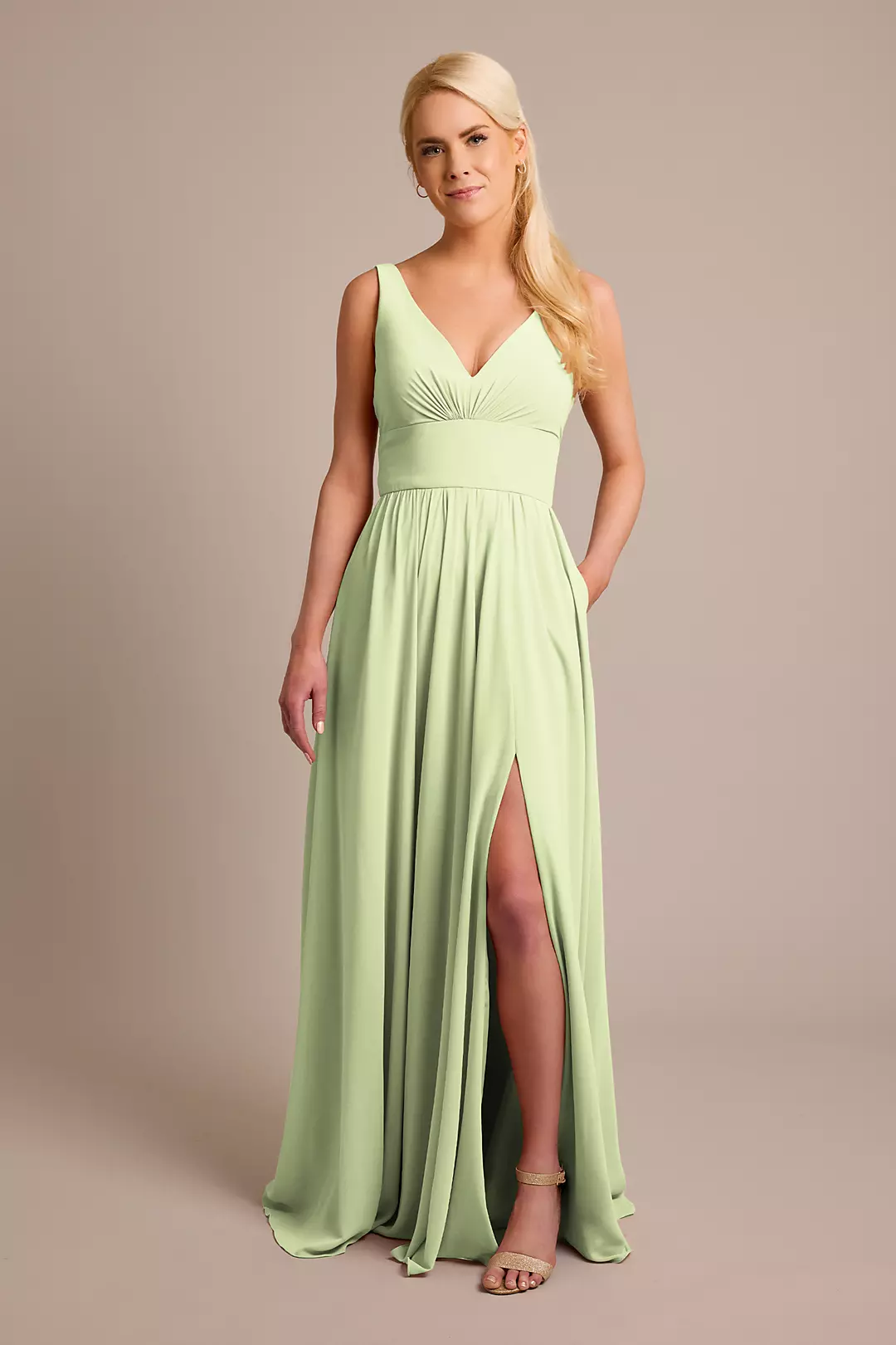 Chiffon Tank A-Line Dresses - XNAUWBI
