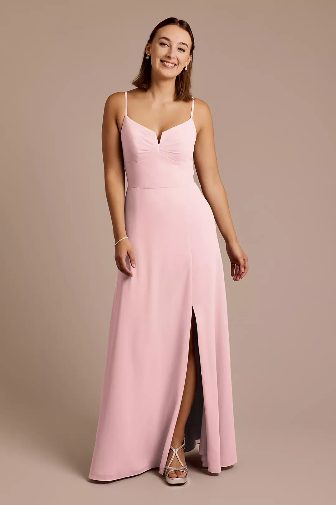 Chiffon Spaghetti Strap Sheath Dresses - XNAUWBI