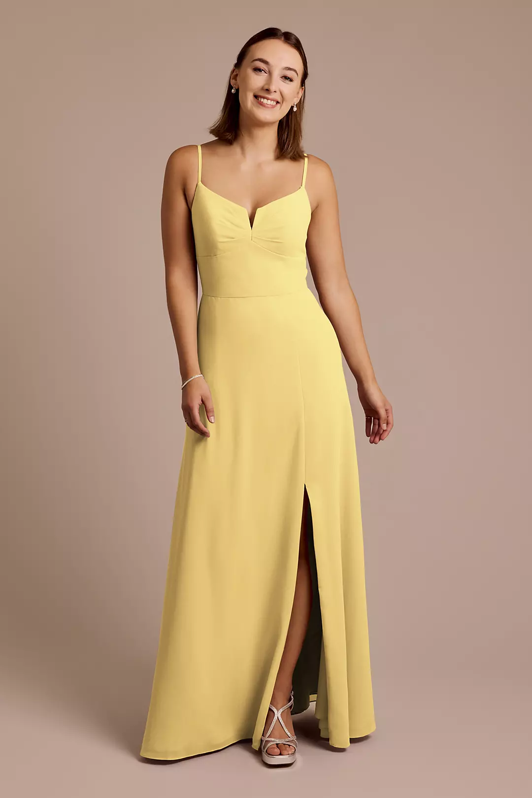 Chiffon Spaghetti Strap Sheath Dresses - XNAUWBI