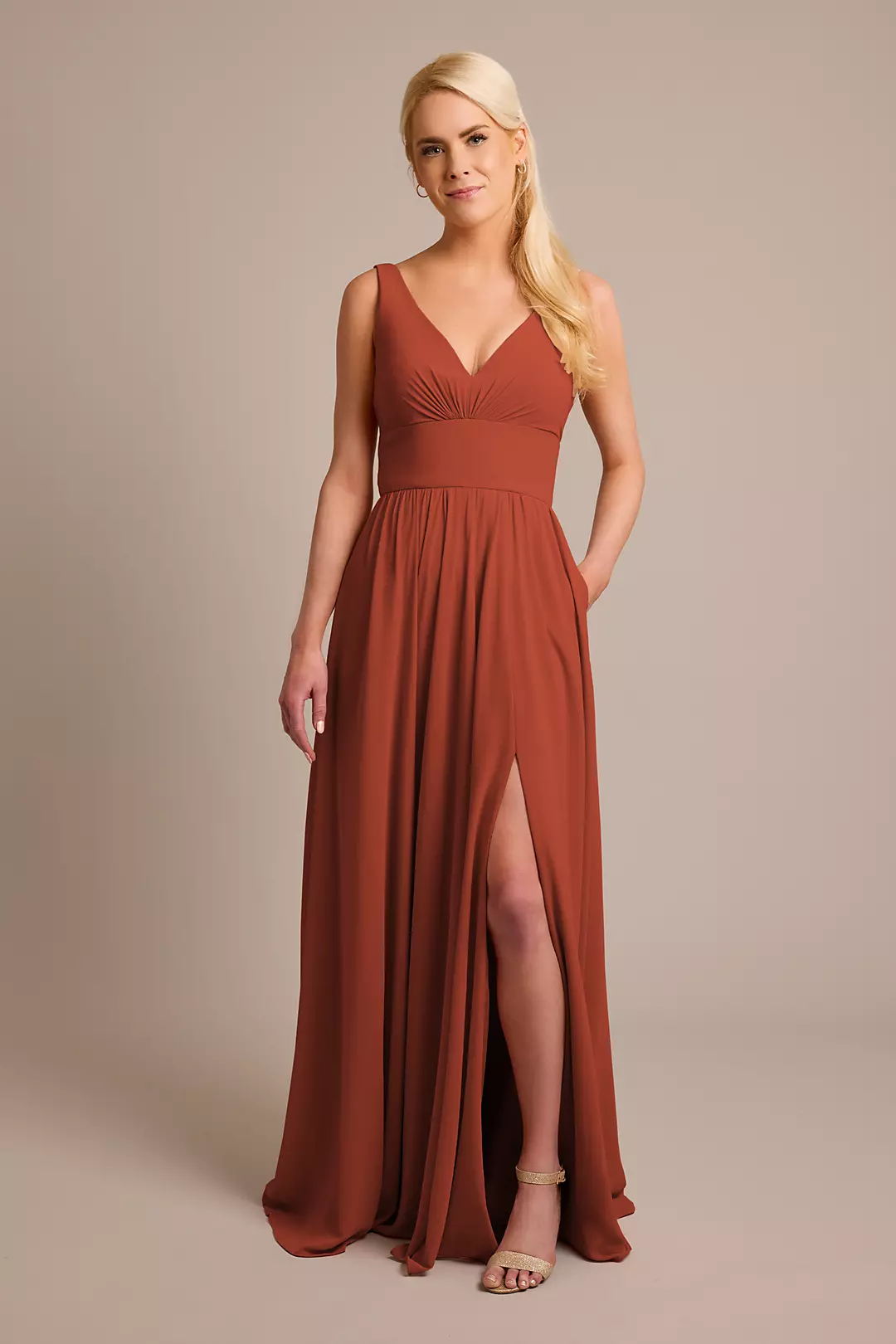 Chiffon Tank A-Line Dresses - XNAUWBI