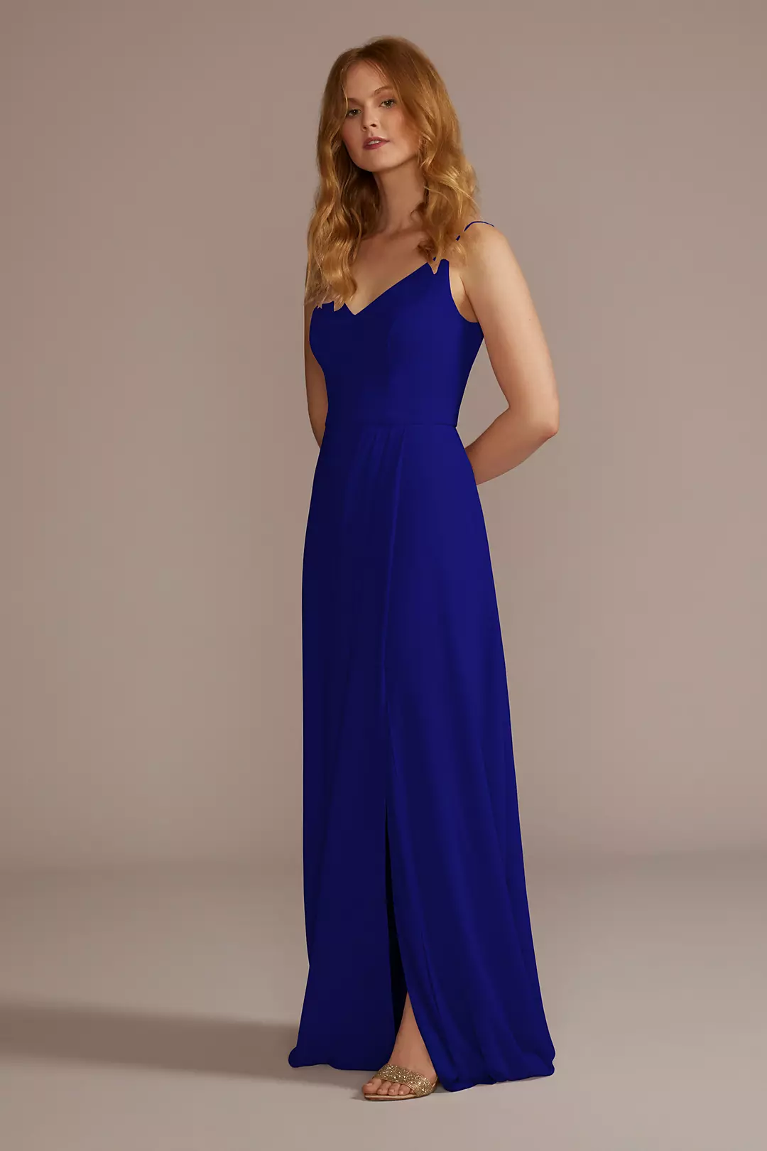 Chiffon Spaghetti Strap Dresses - XNAUWBI