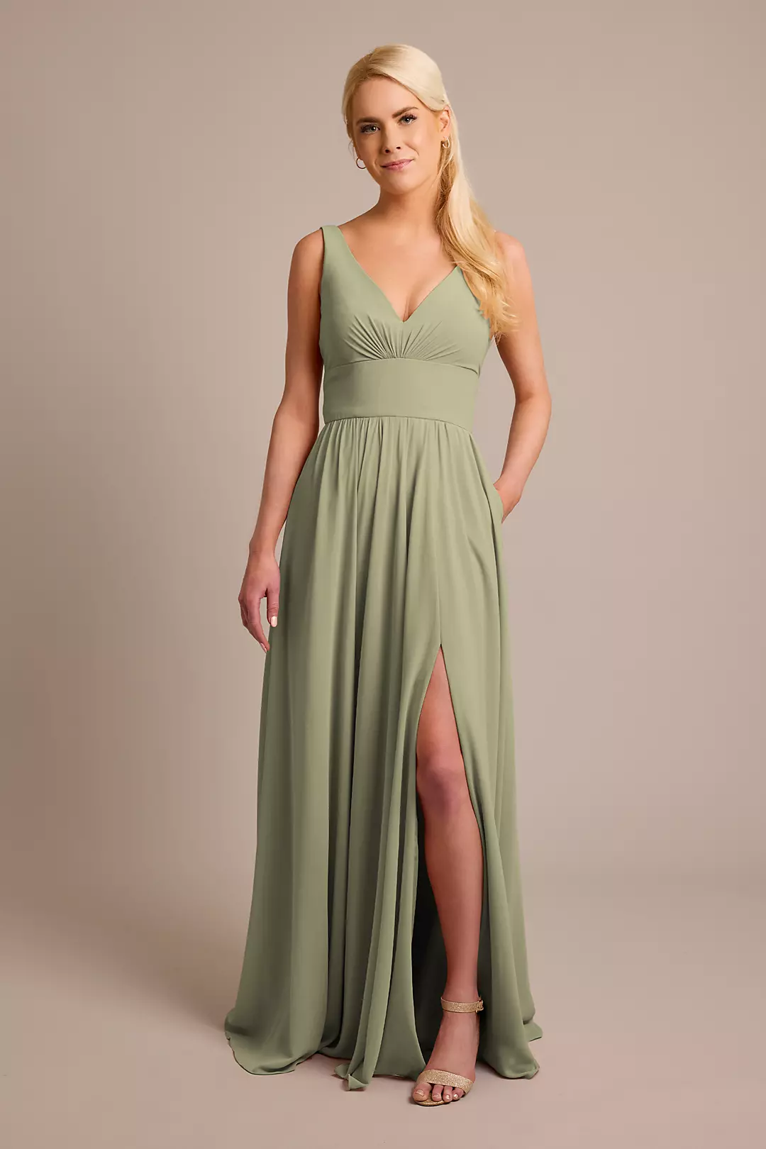 Chiffon Tank A-Line Dresses - XNAUWBI